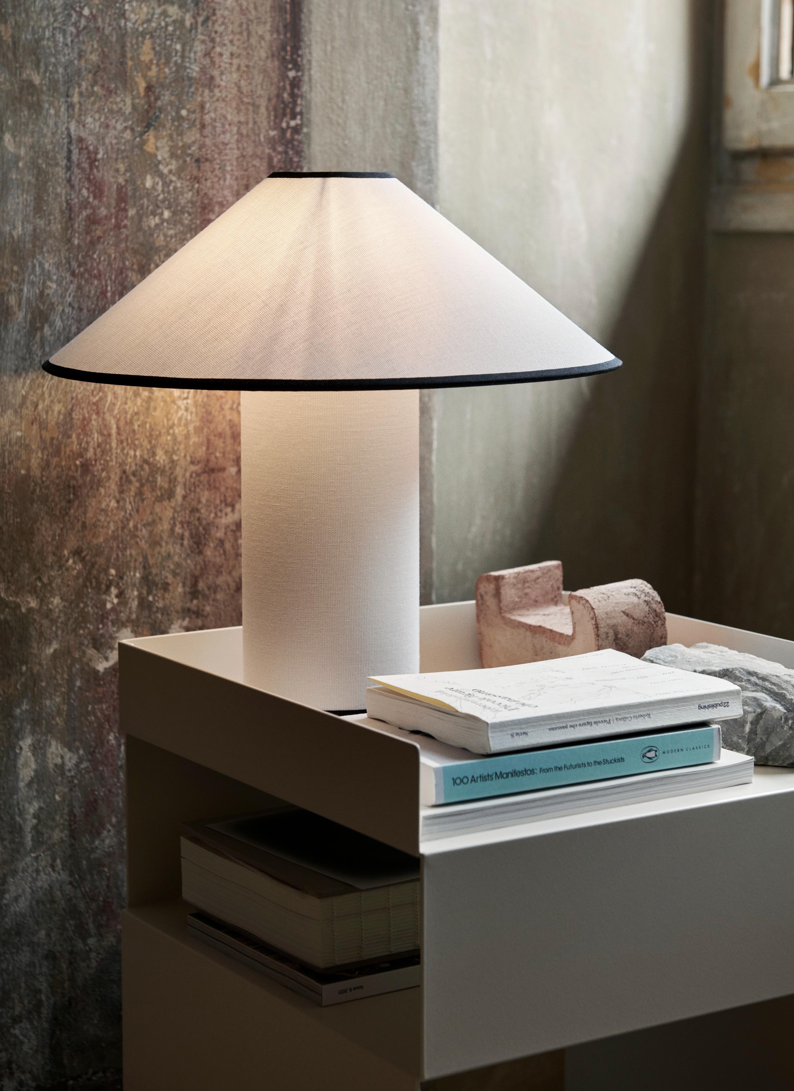 COLETTE ATD6 Table Lamp in White with Black Finish