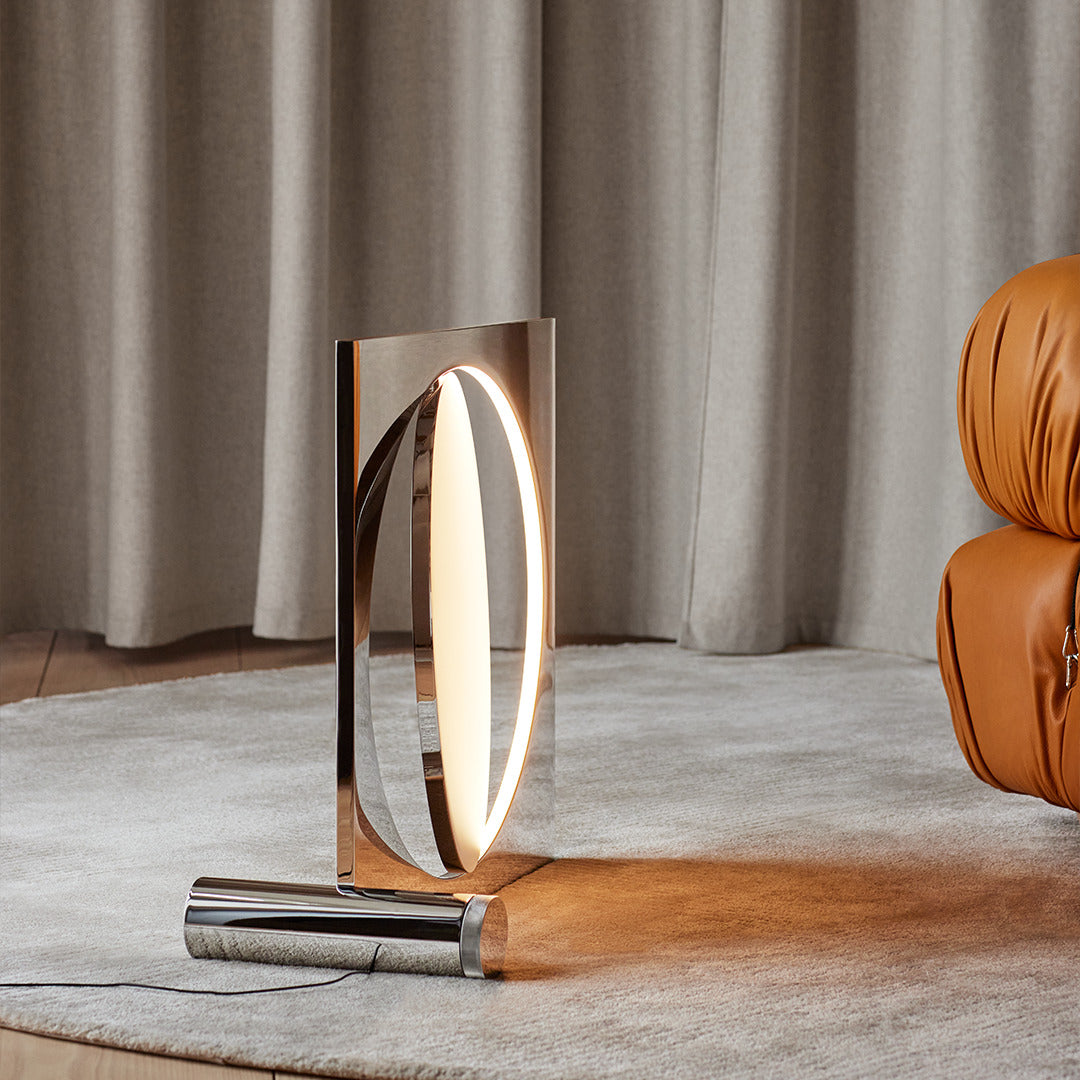 Vloerlamp MOONSETTER verchroomd