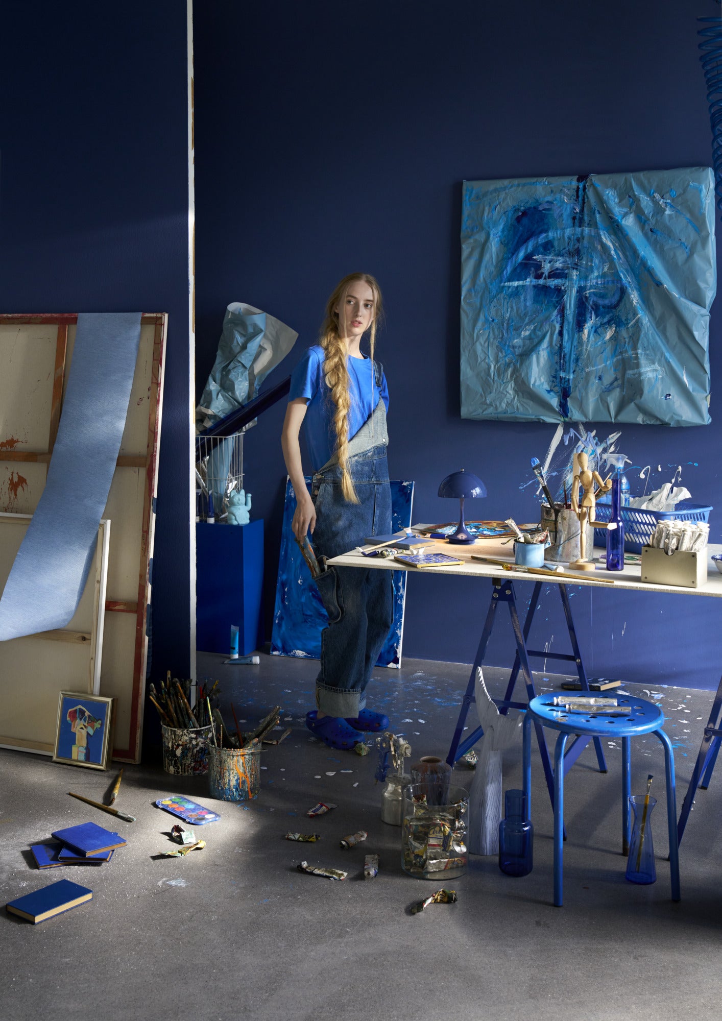 Portable lamp PANTHELLA 160 indigo