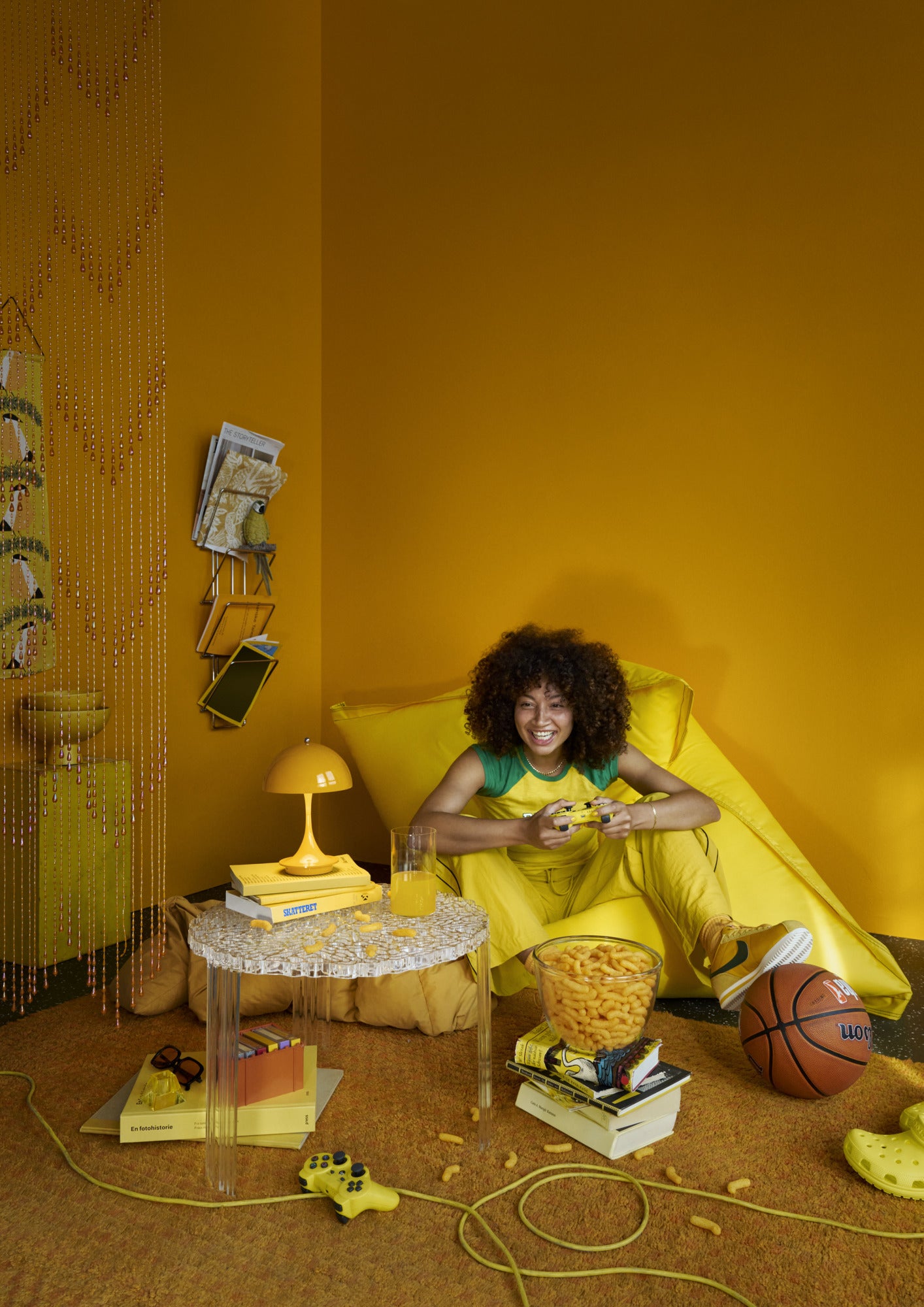 Portable lamp PANTHELLA 160 yellow