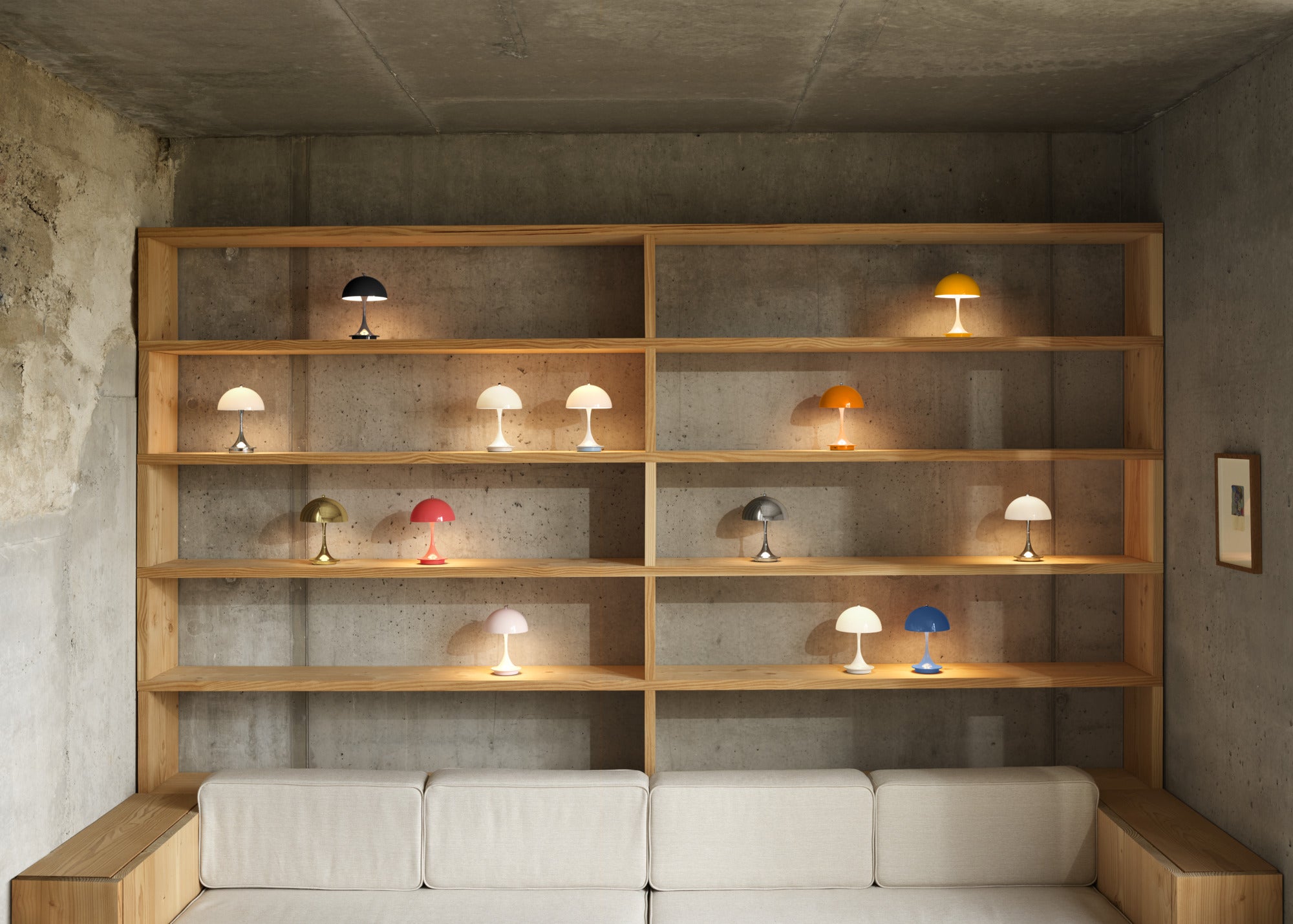 Draagbare lamp PANTHELLA 160 oranje