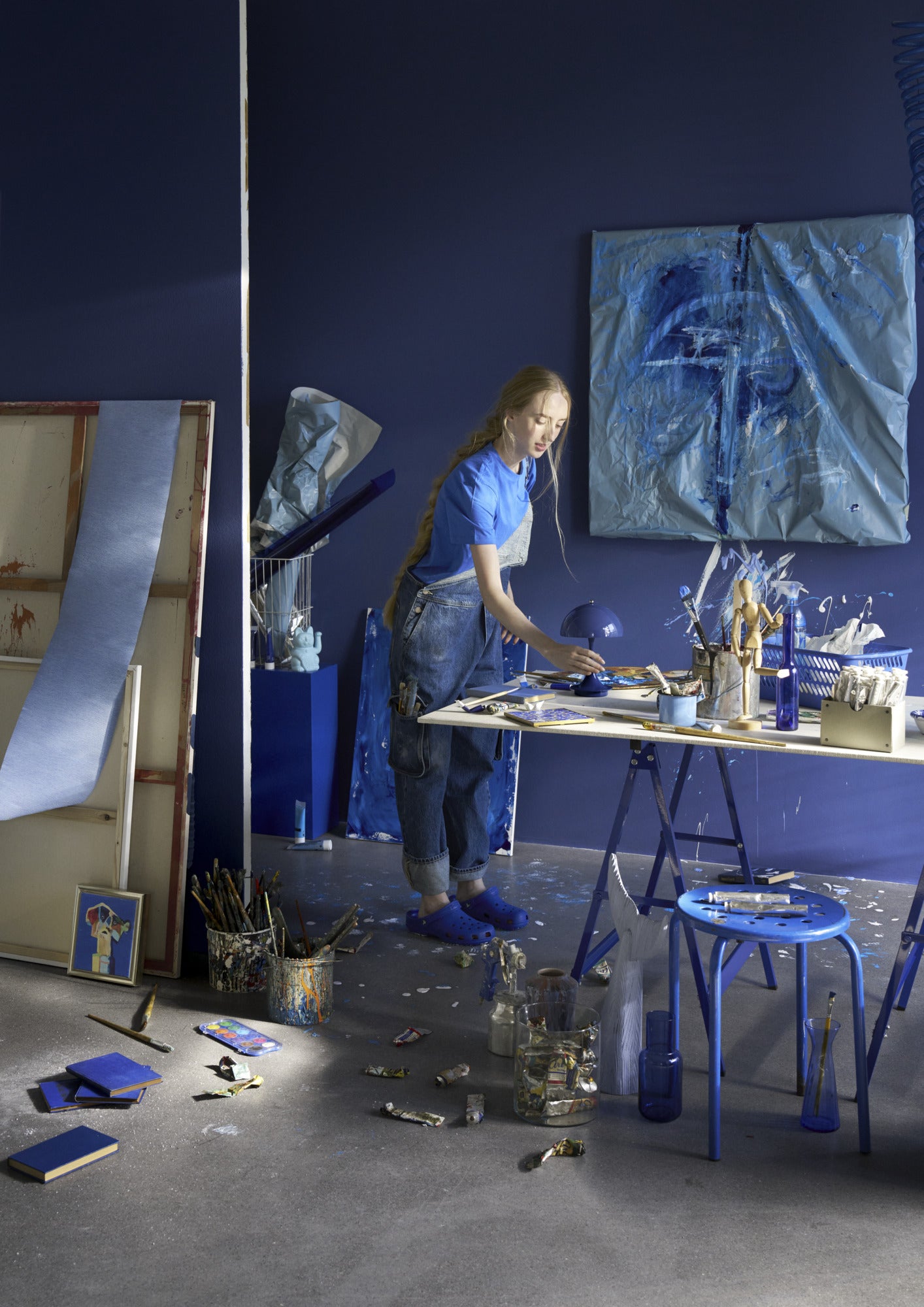 Portable lamp PANTHELLA 160 indigo