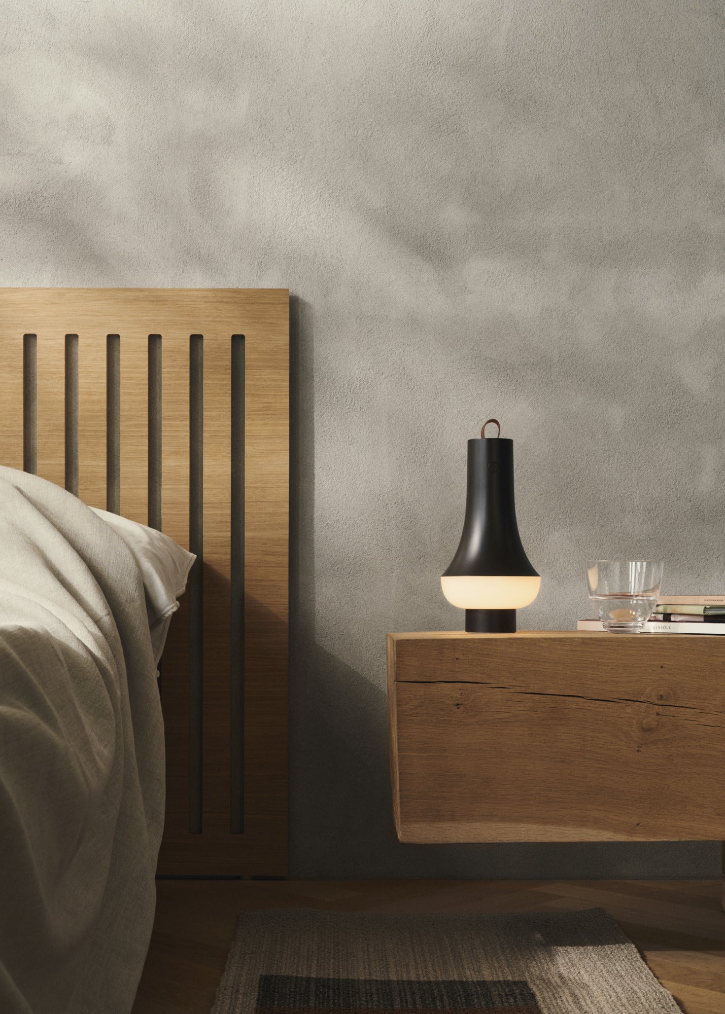 Draagbare lamp TOMOSHI donkerbruin