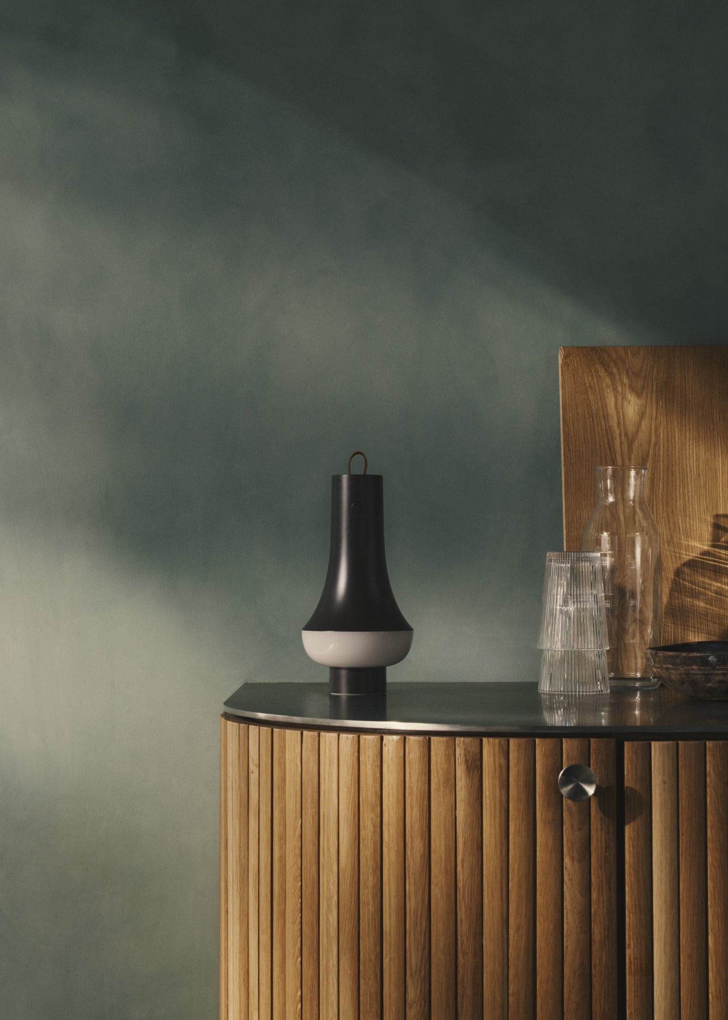 Draagbare lamp TOMOSHI donkerbruin