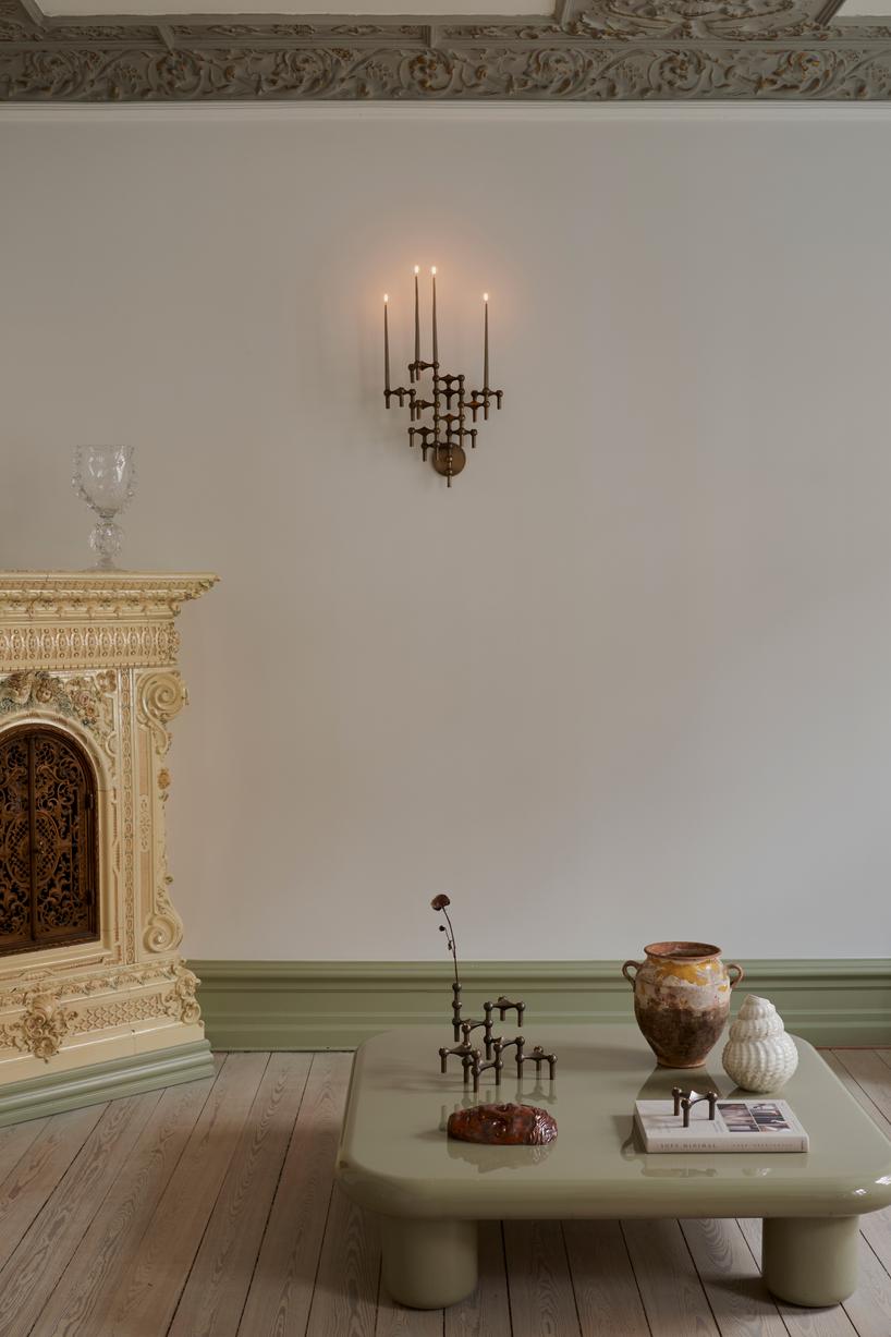 Wall Candle Holder STOFF NAGEL bronzed brass