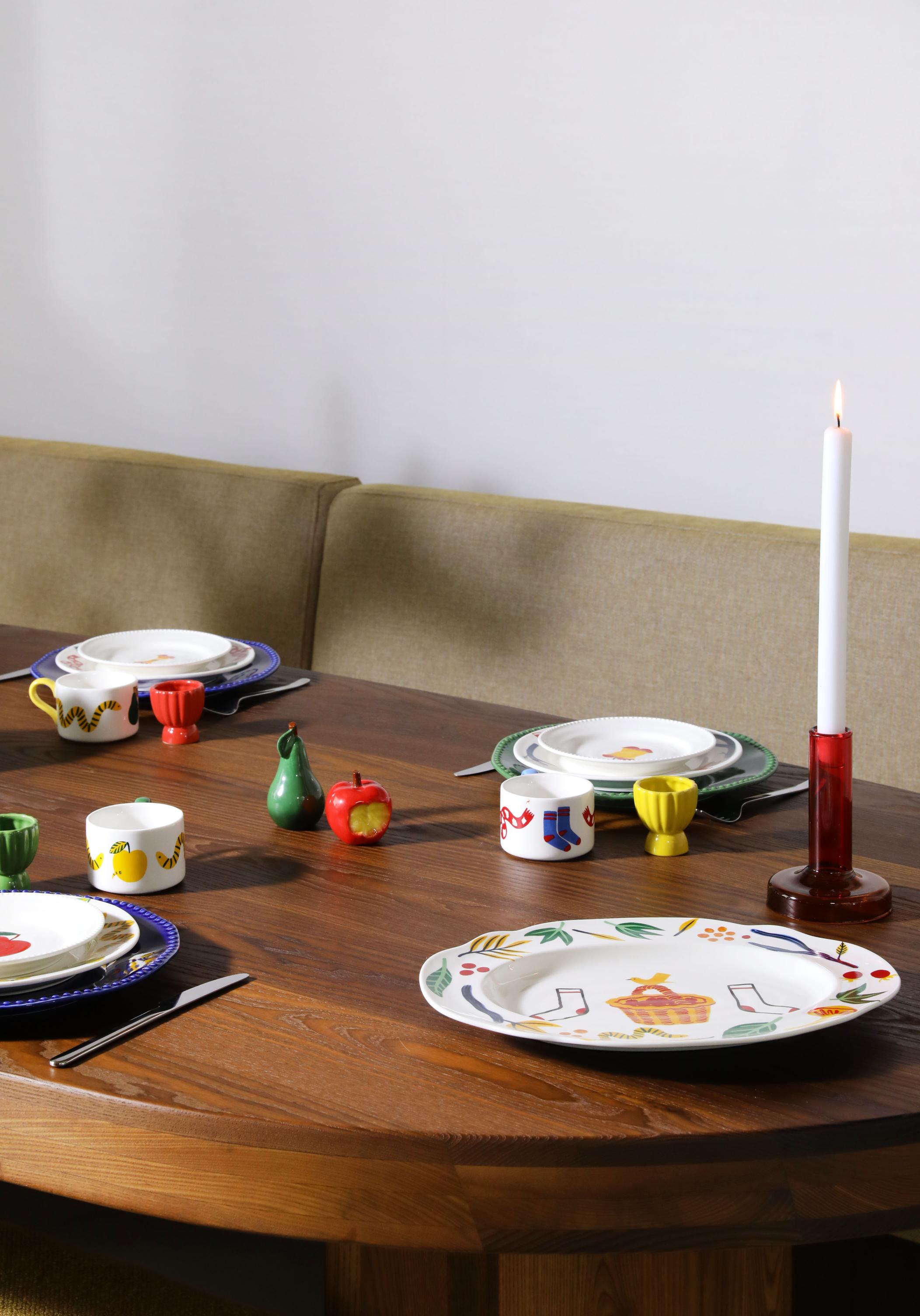 Farbiger Eierbecher-Set TUBE