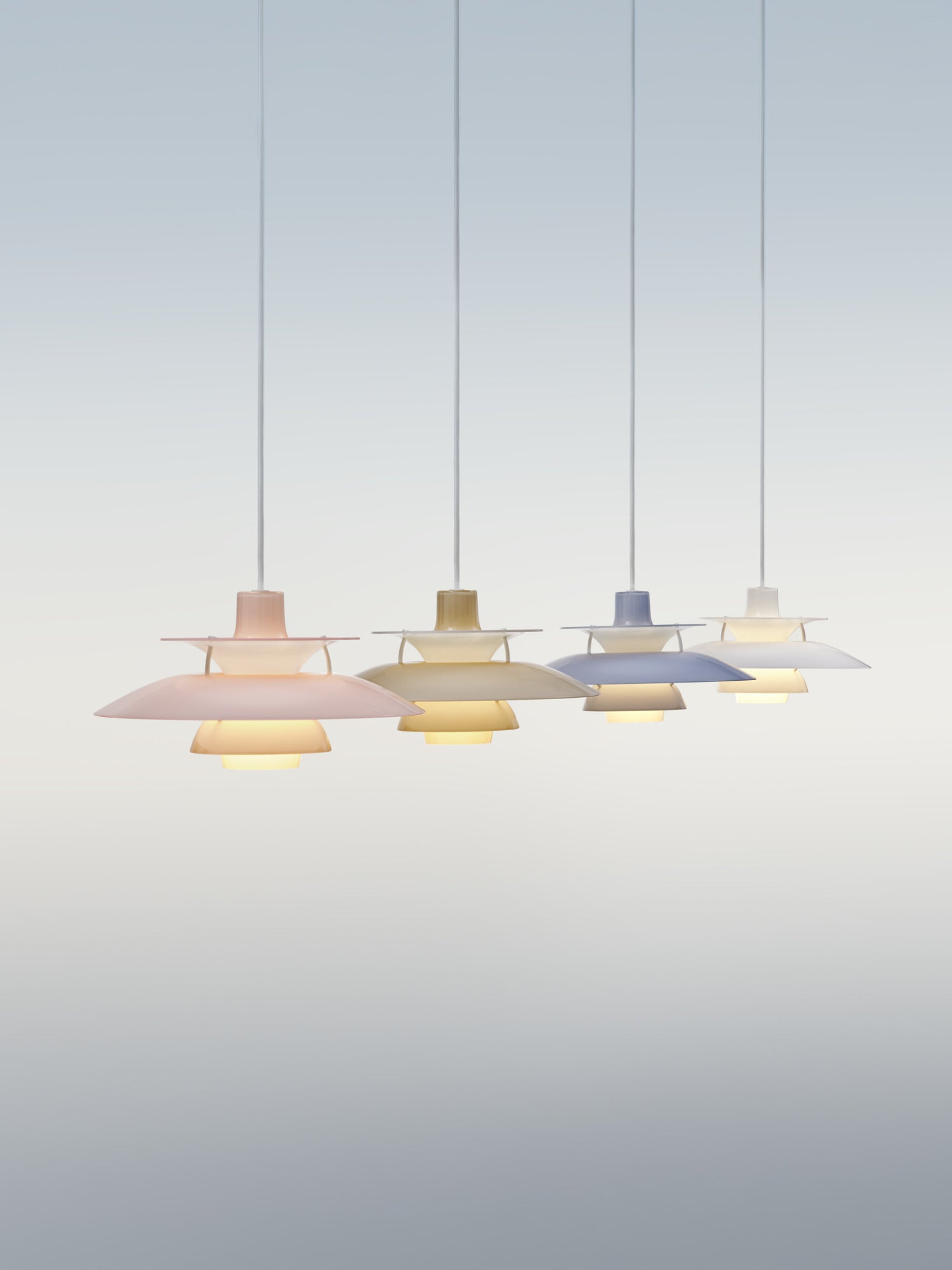 Lampa wisząca PH 5 OPAL jasnoróżowy
