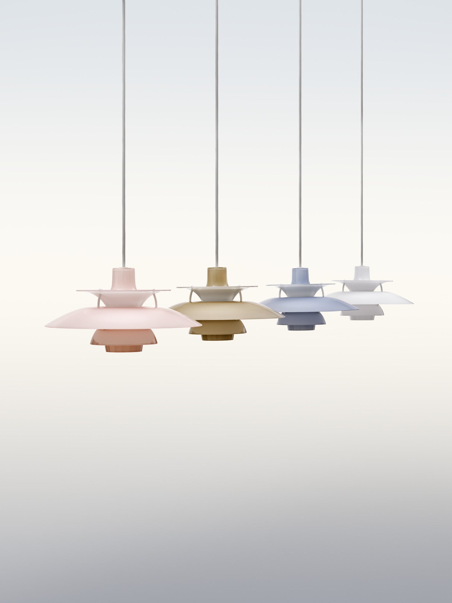 Lampa wisząca PH 5 OPAL jasnoróżowy