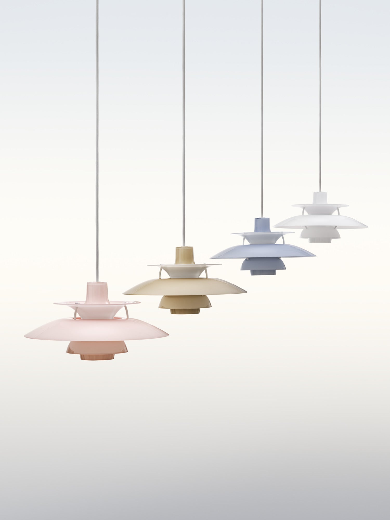 Lampa wisząca PH 5 OPAL jasnoróżowy