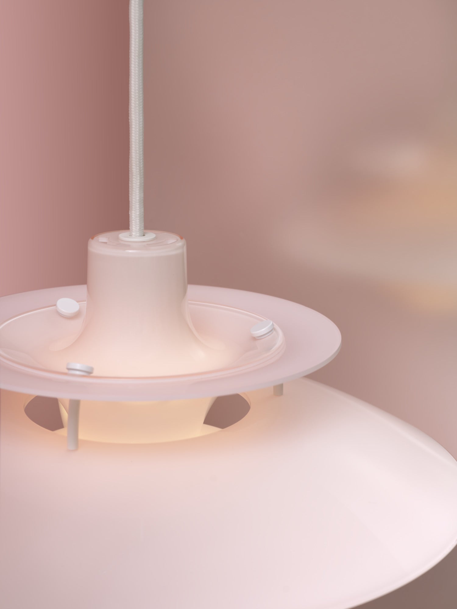 Lampa wisząca PH 5 OPAL jasnoróżowy