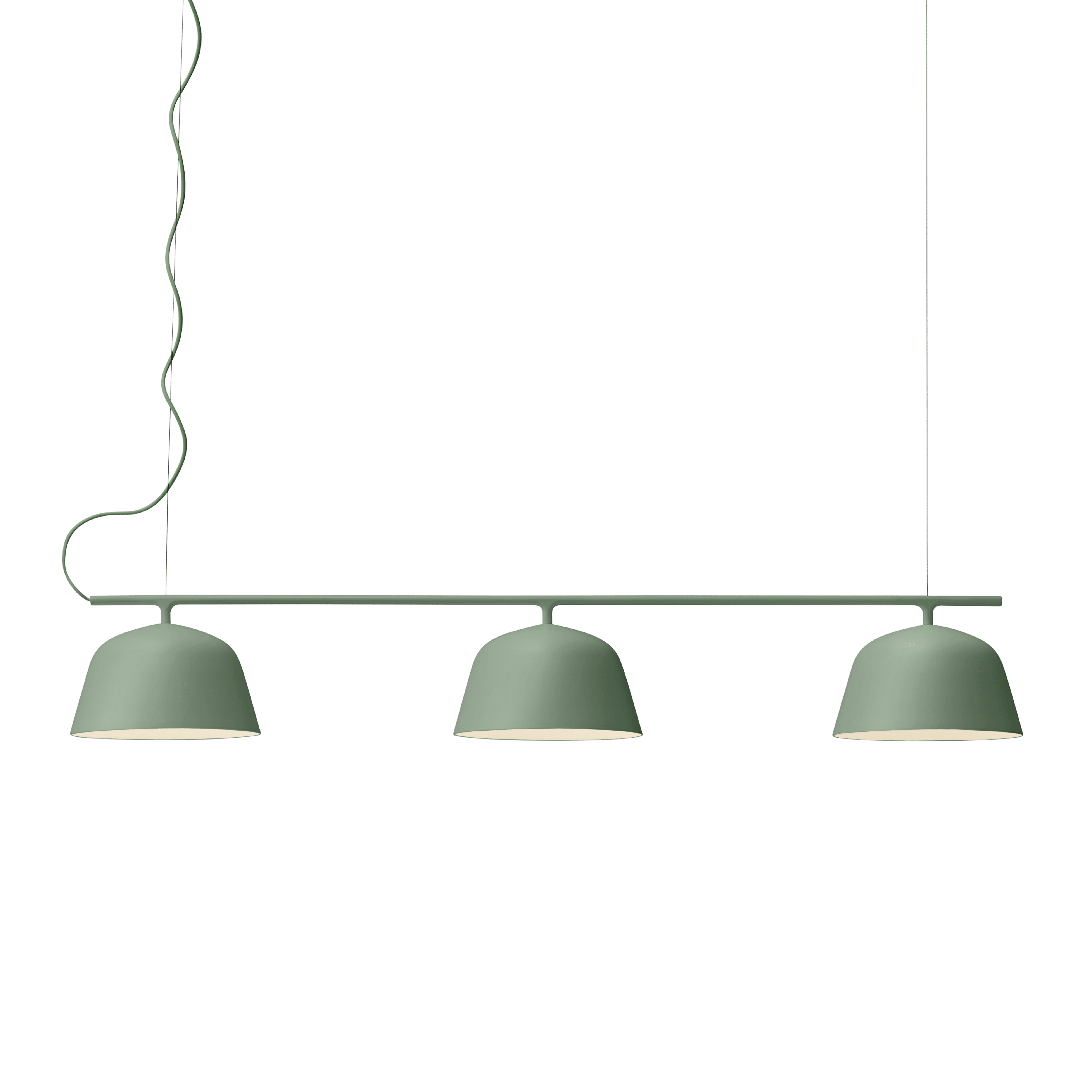 Lampa wisząca AMBIT RAIL brudny zielony