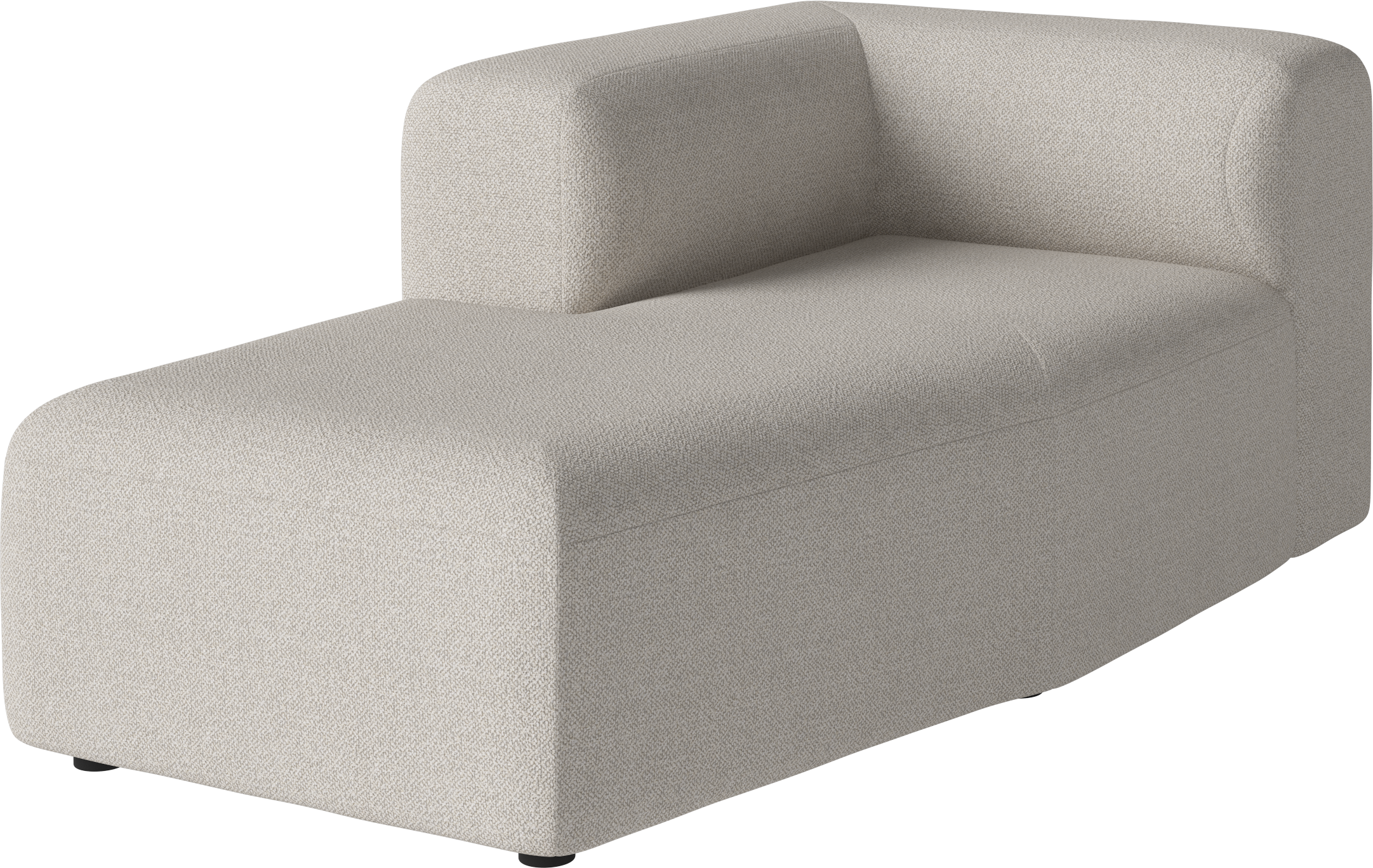 Winkelmodularsofa - links mit der Hand gepolsterten Chaise