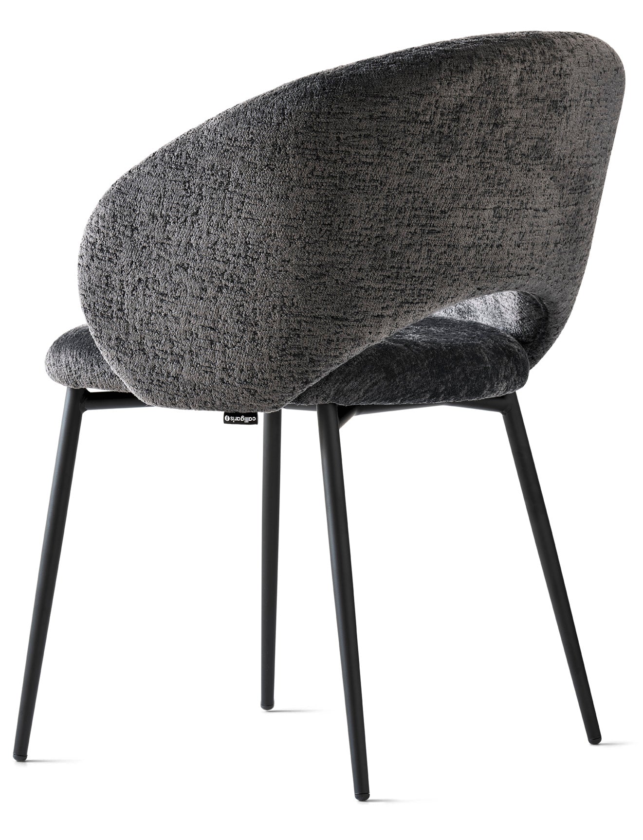 Polsterstuhl ANIME mit schwarzem Metallgestell