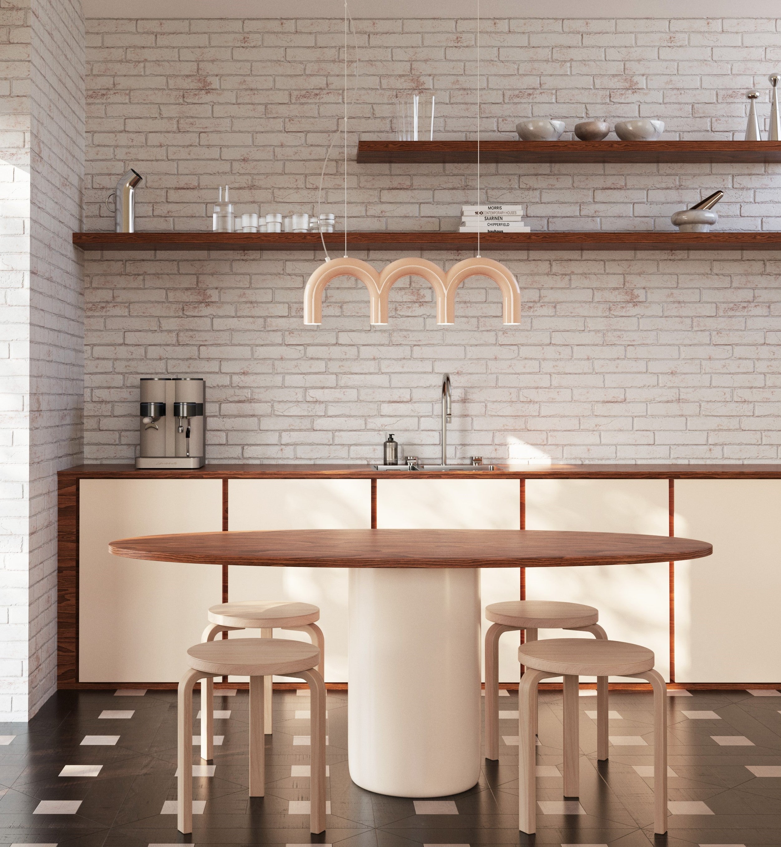 ARCH TRIPLETTE pendant lamp beige