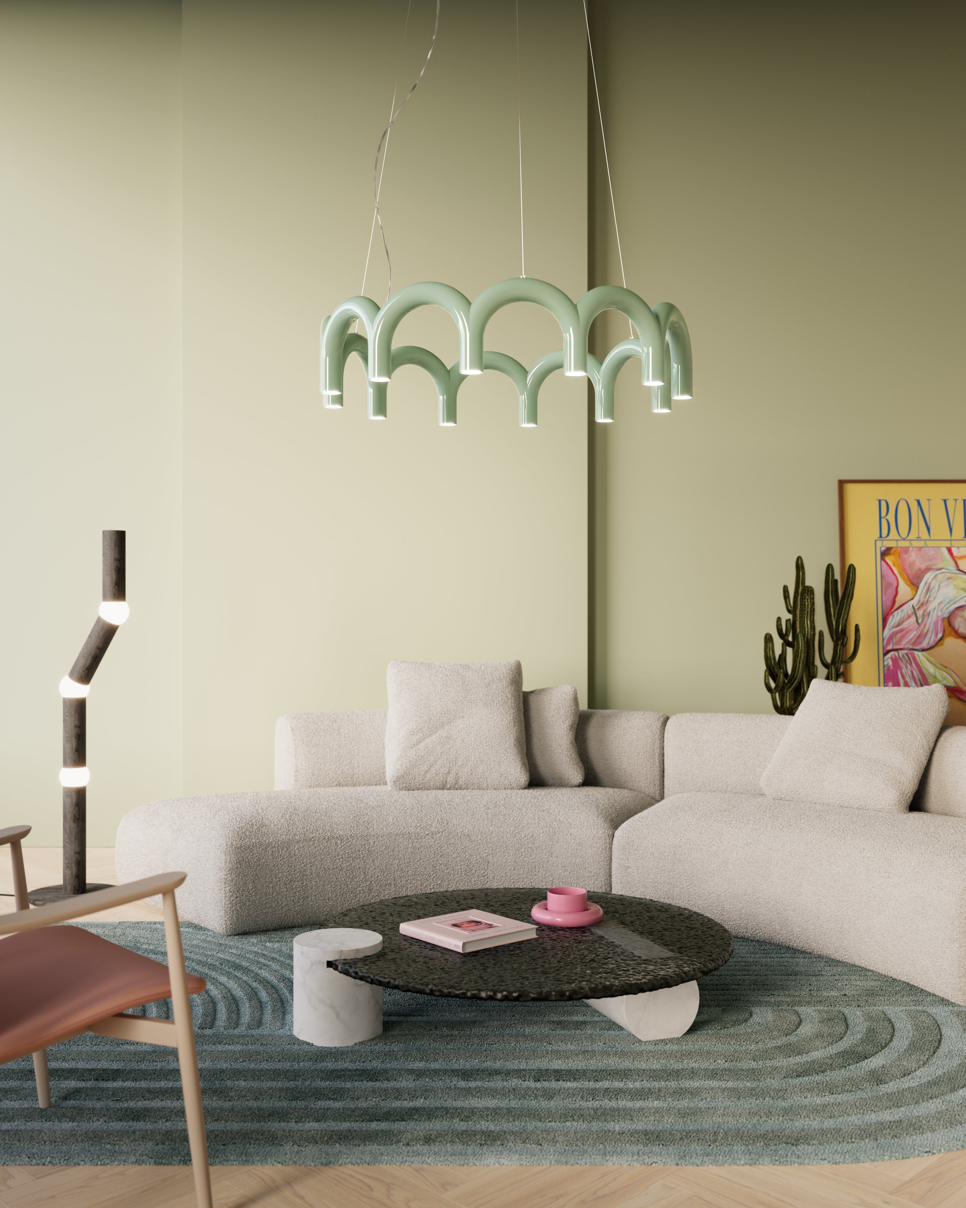 Hanglamp ARCH CIRCLE wit