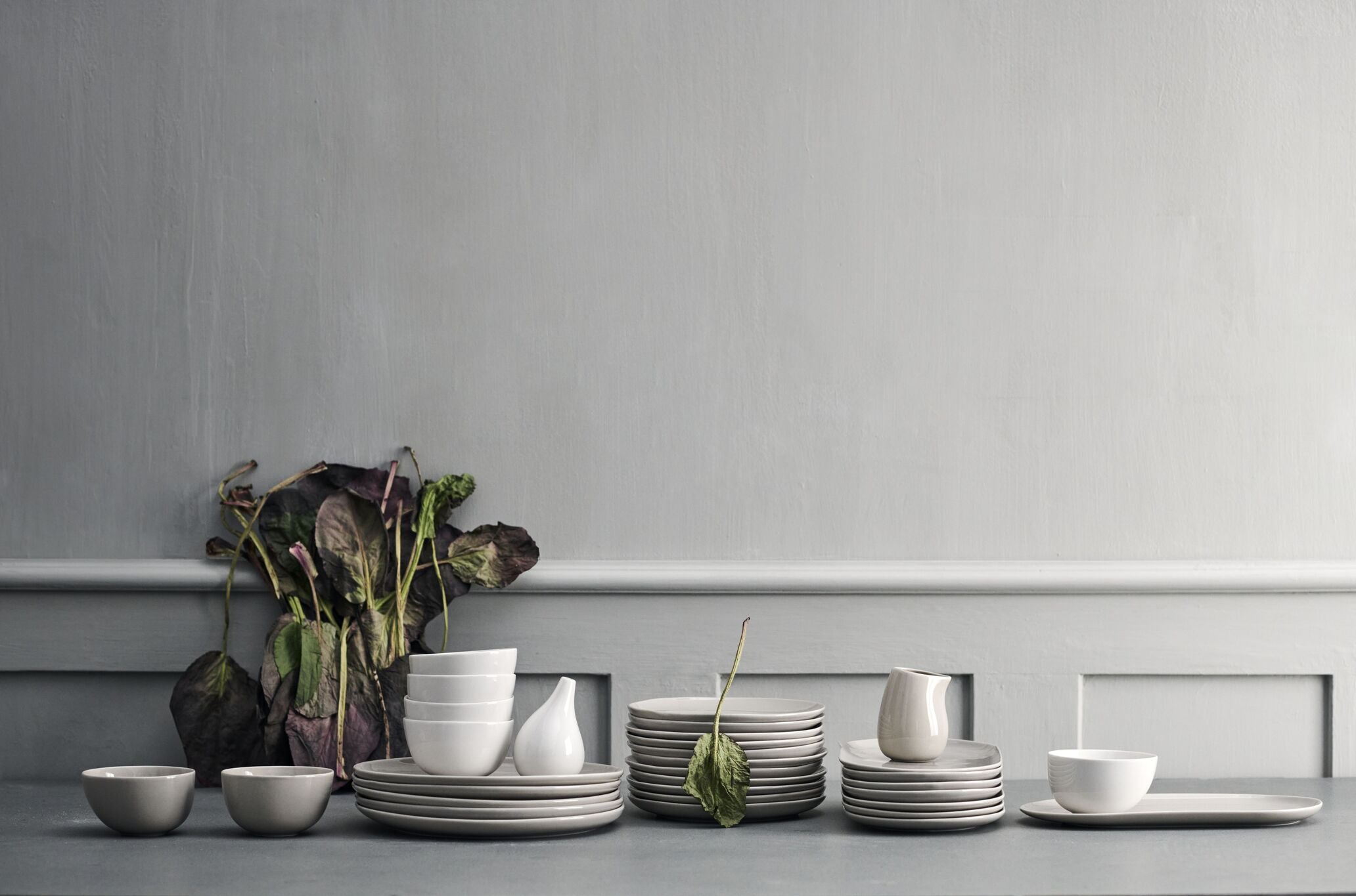 Bogenbecher Beige Porzellan