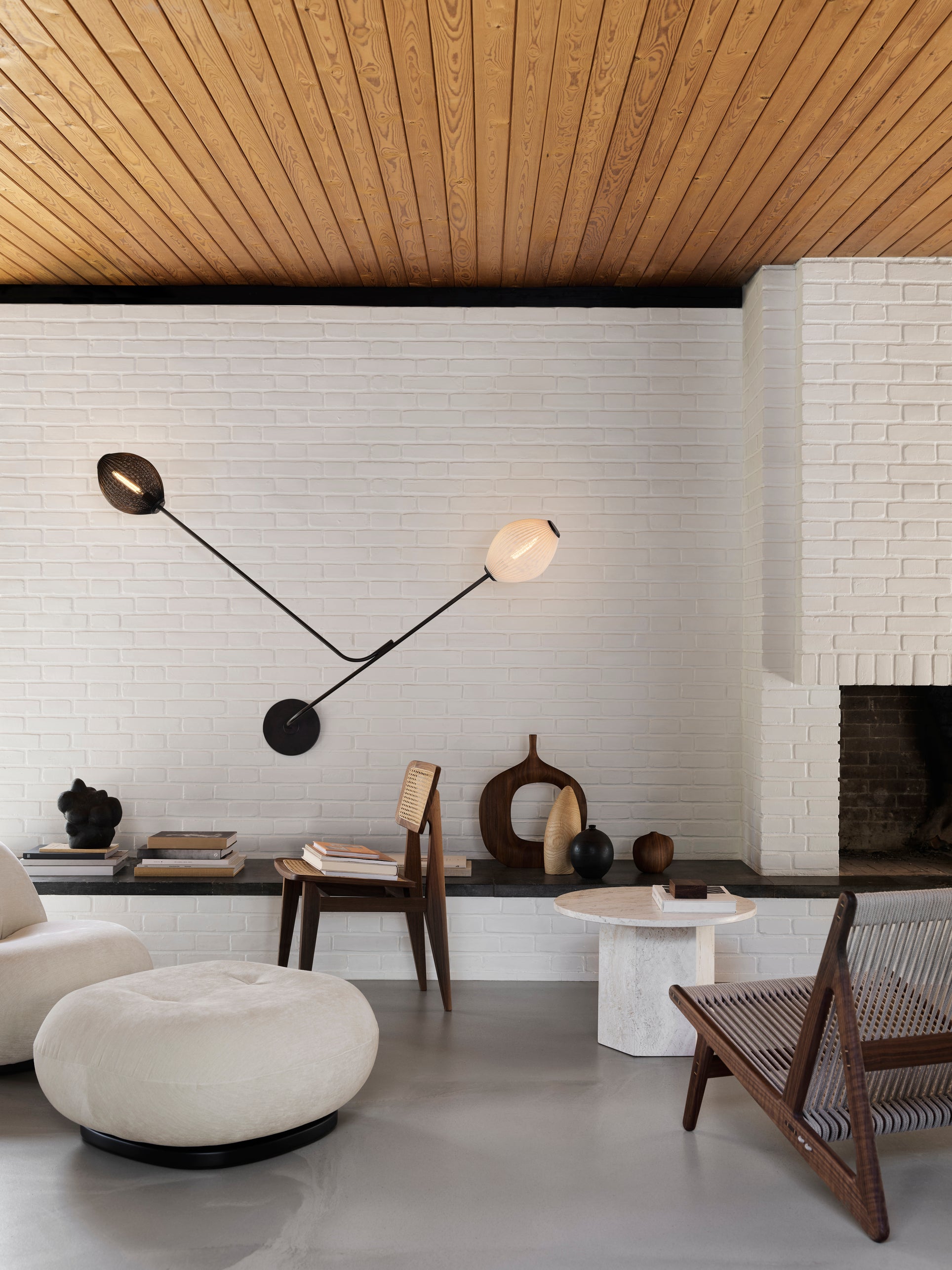 SATELLITE Wandleuchte schwarz