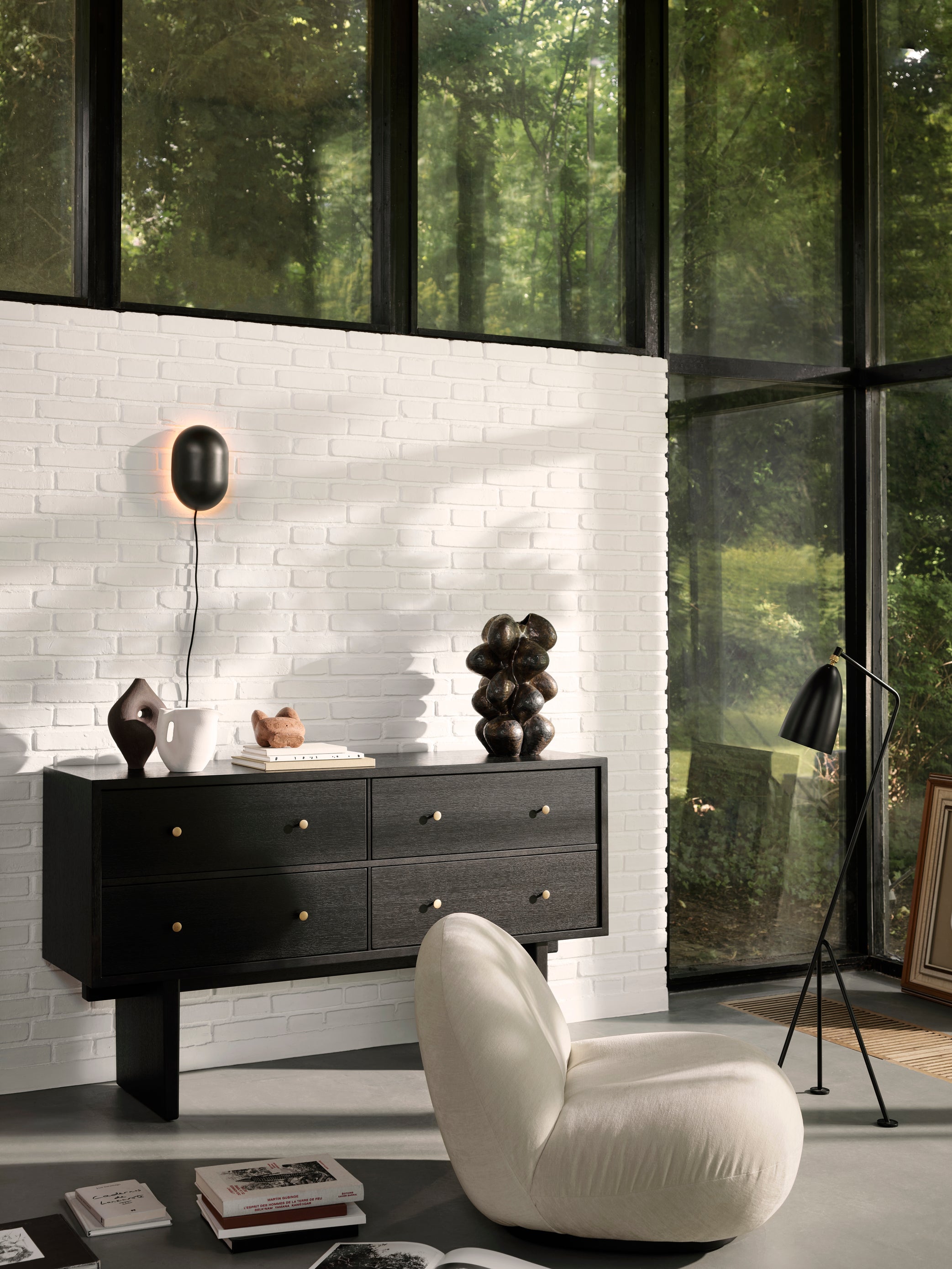 Wandleuchte HOWARD schwarz