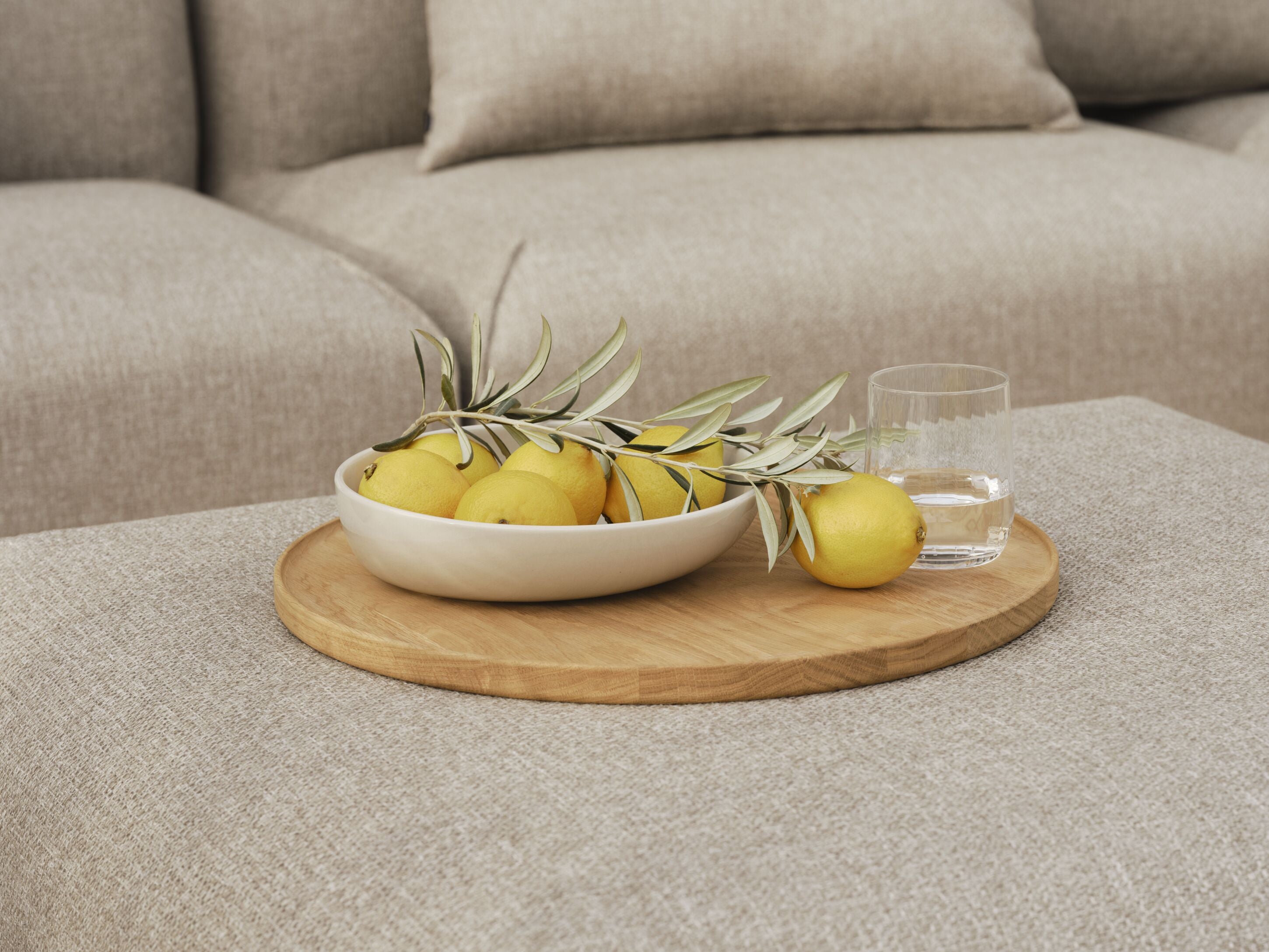 Modulaire buitenbank ARKE - links gestoffeerd module