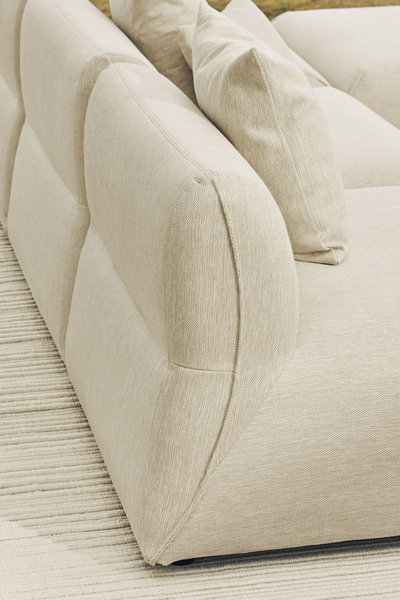 3-module buitenbank ARKE gestoffeerd