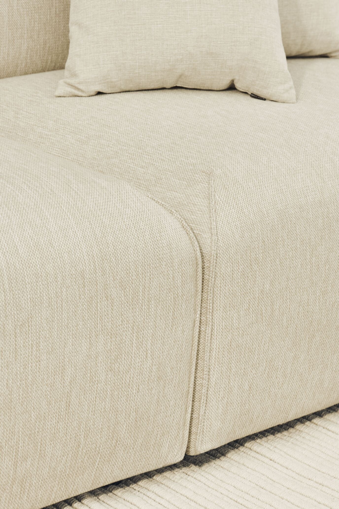 Modulaire buitenbank ARKE - rechtszijdig gestoffeerd module