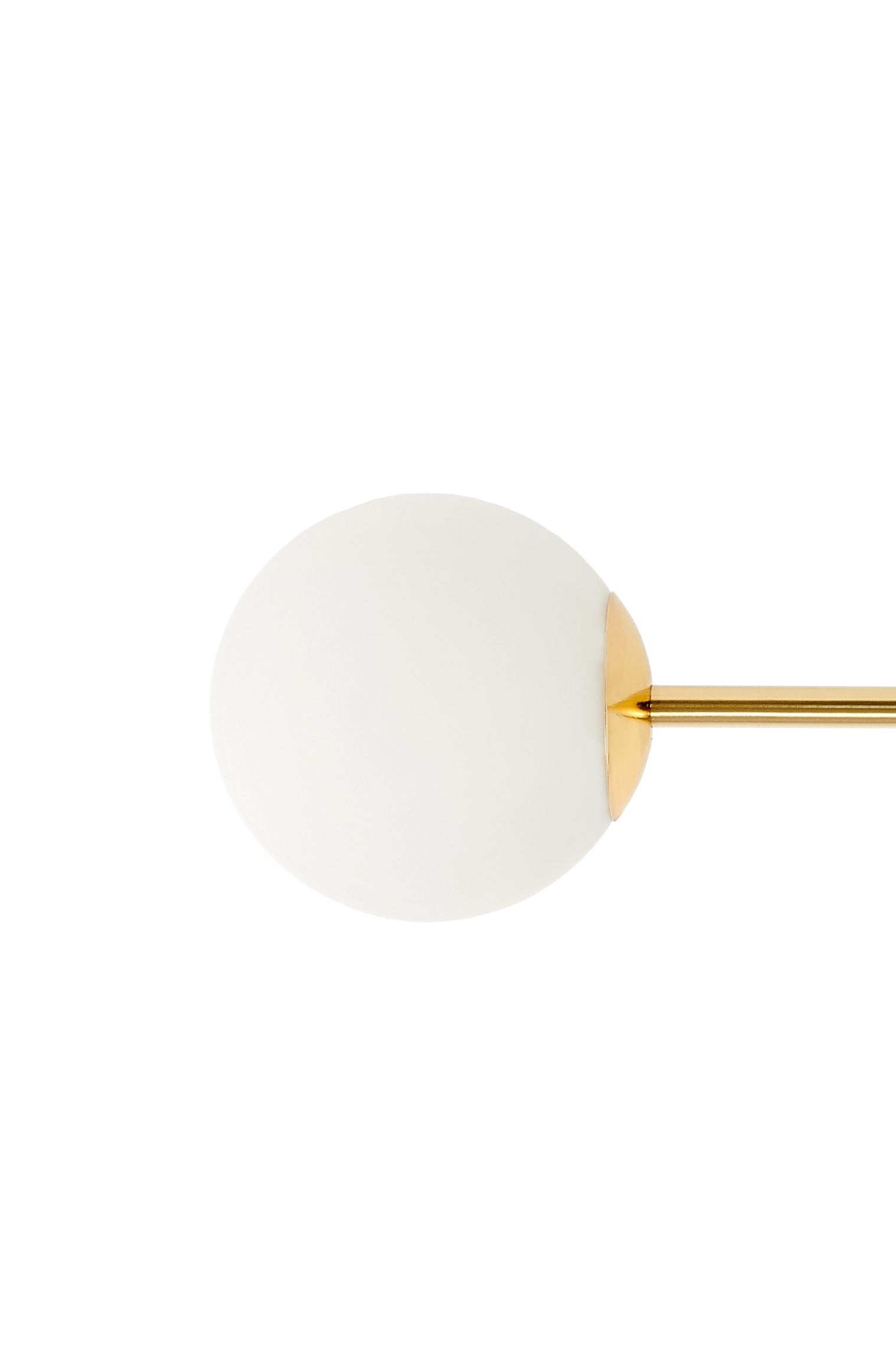 Plafondlamp ASTRA 4 goud met witte kap