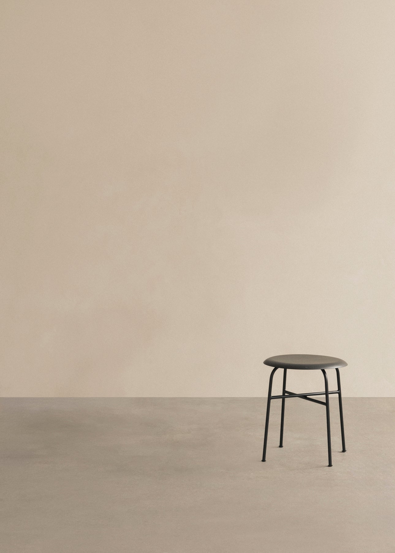 AFTEROOM stool oak veneer with a steel base