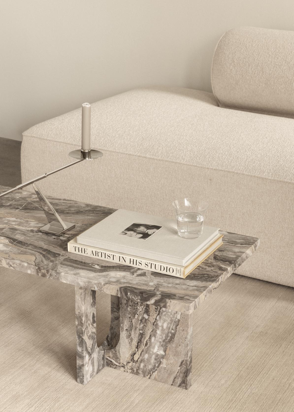ANDROGYNE coffee table gray marble
