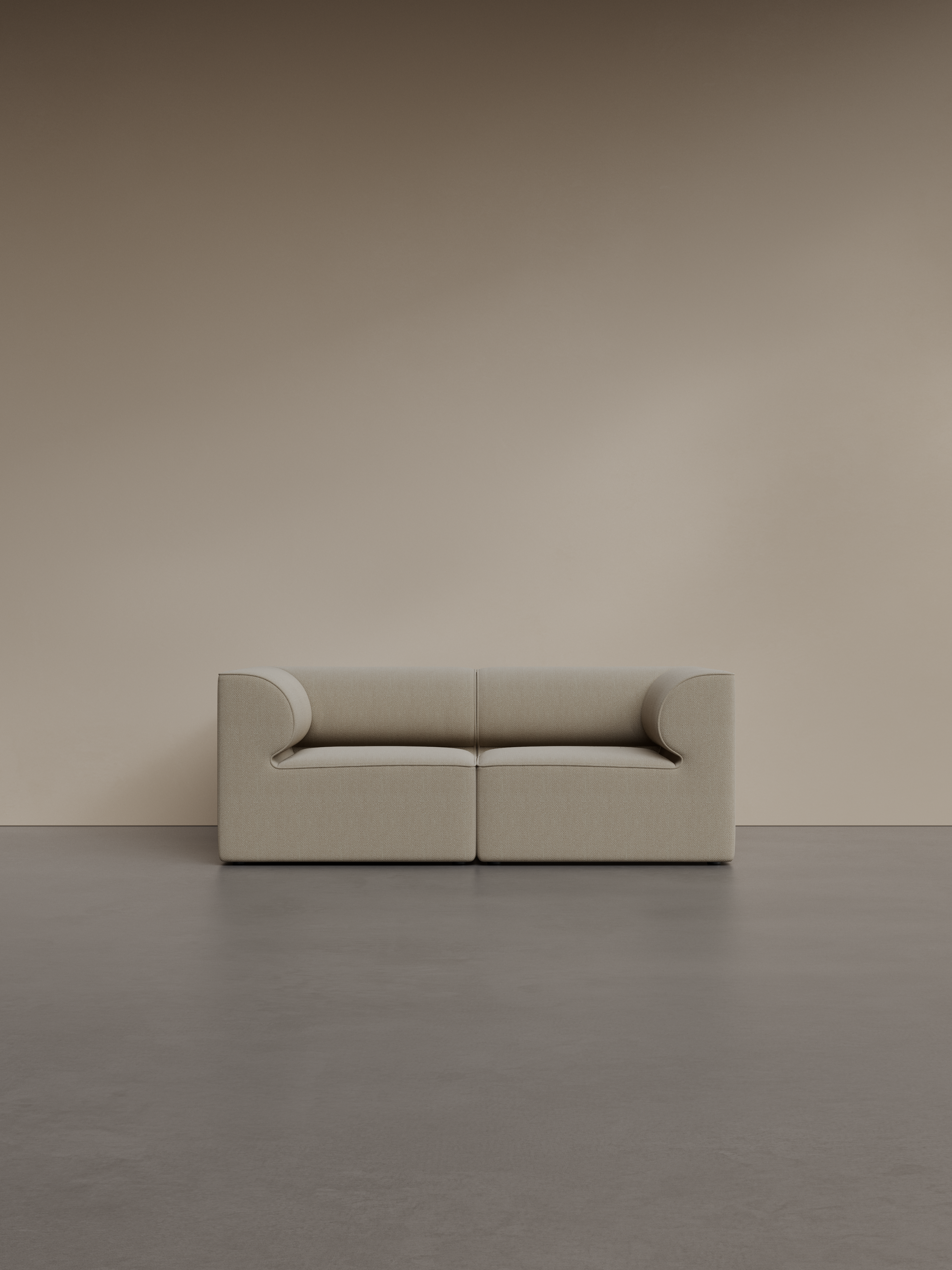 Modulsofa EAVE - rechter Eckmodul in Creme