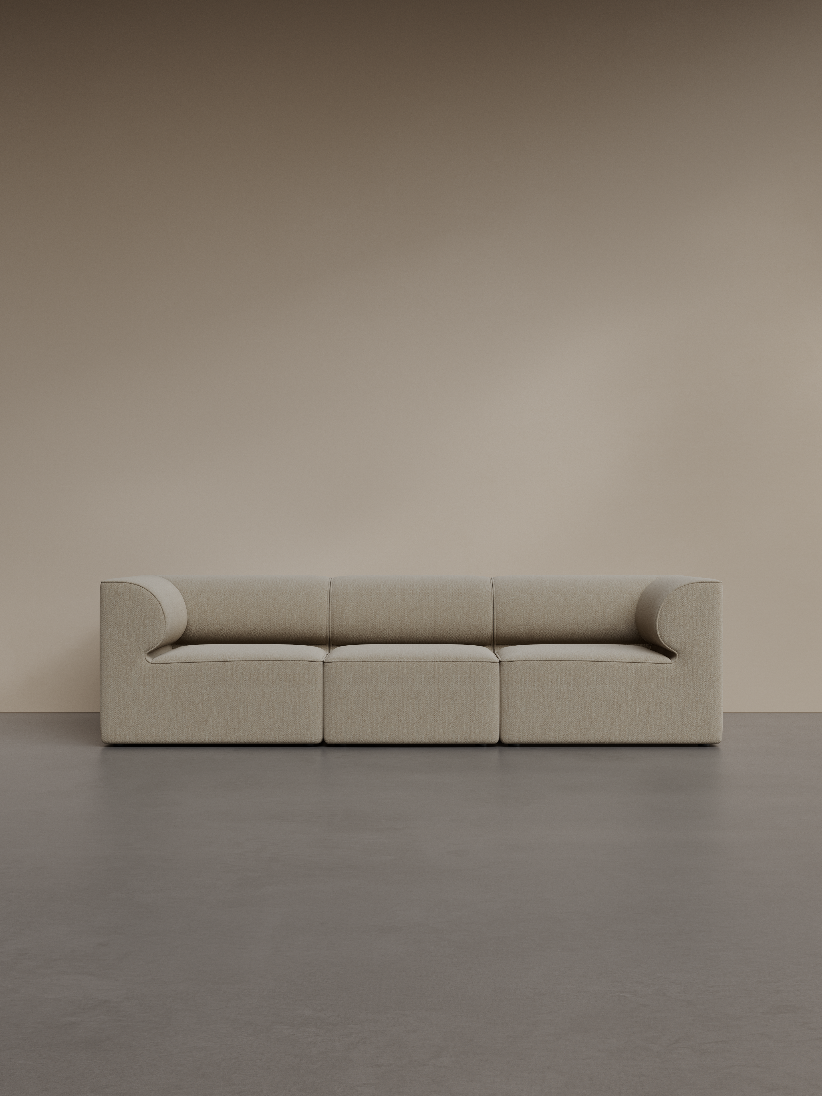 Modulsofa EAVE - rechter Eckmodul in Creme