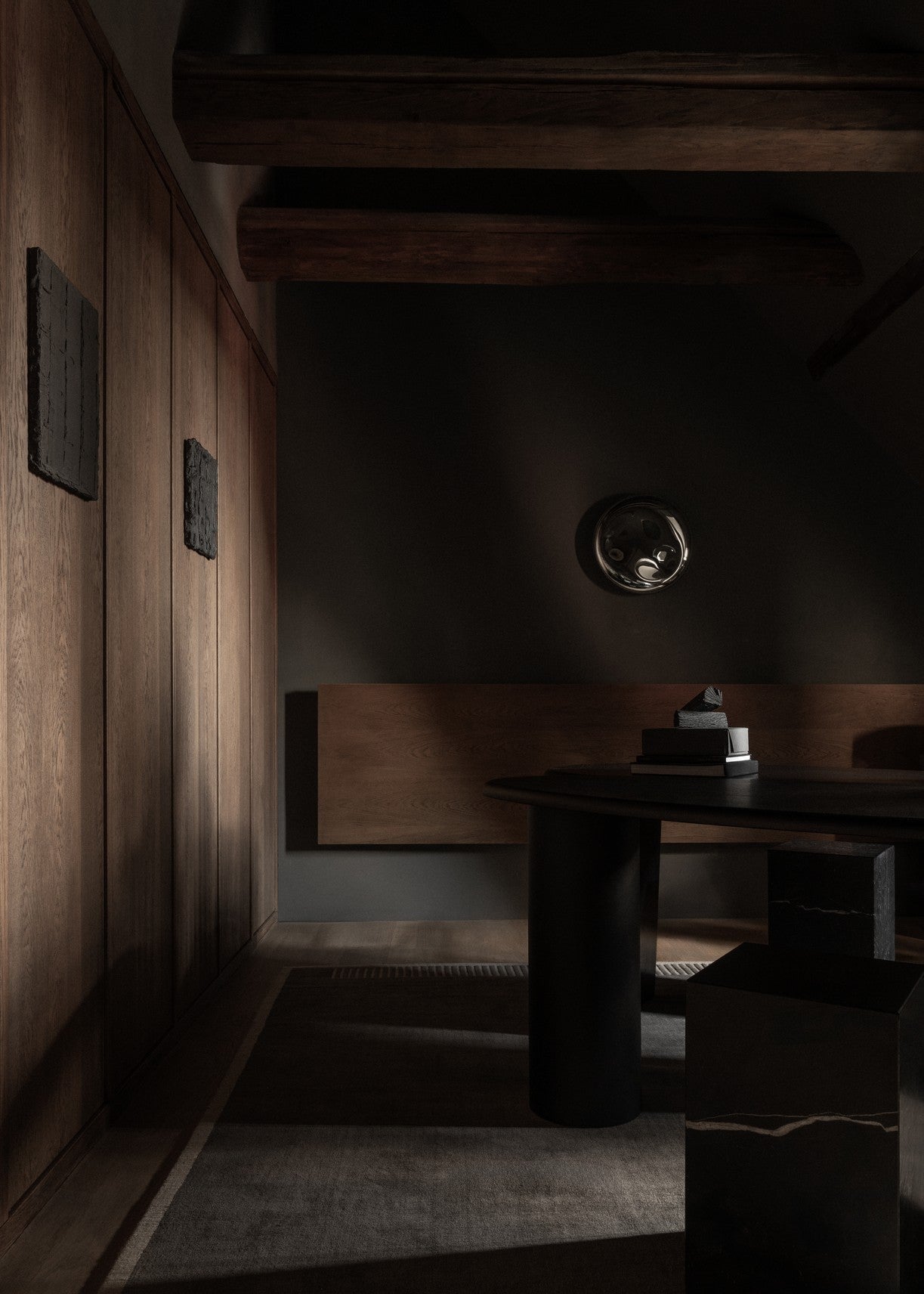 ECLIPSE bureau zwart eikenhout