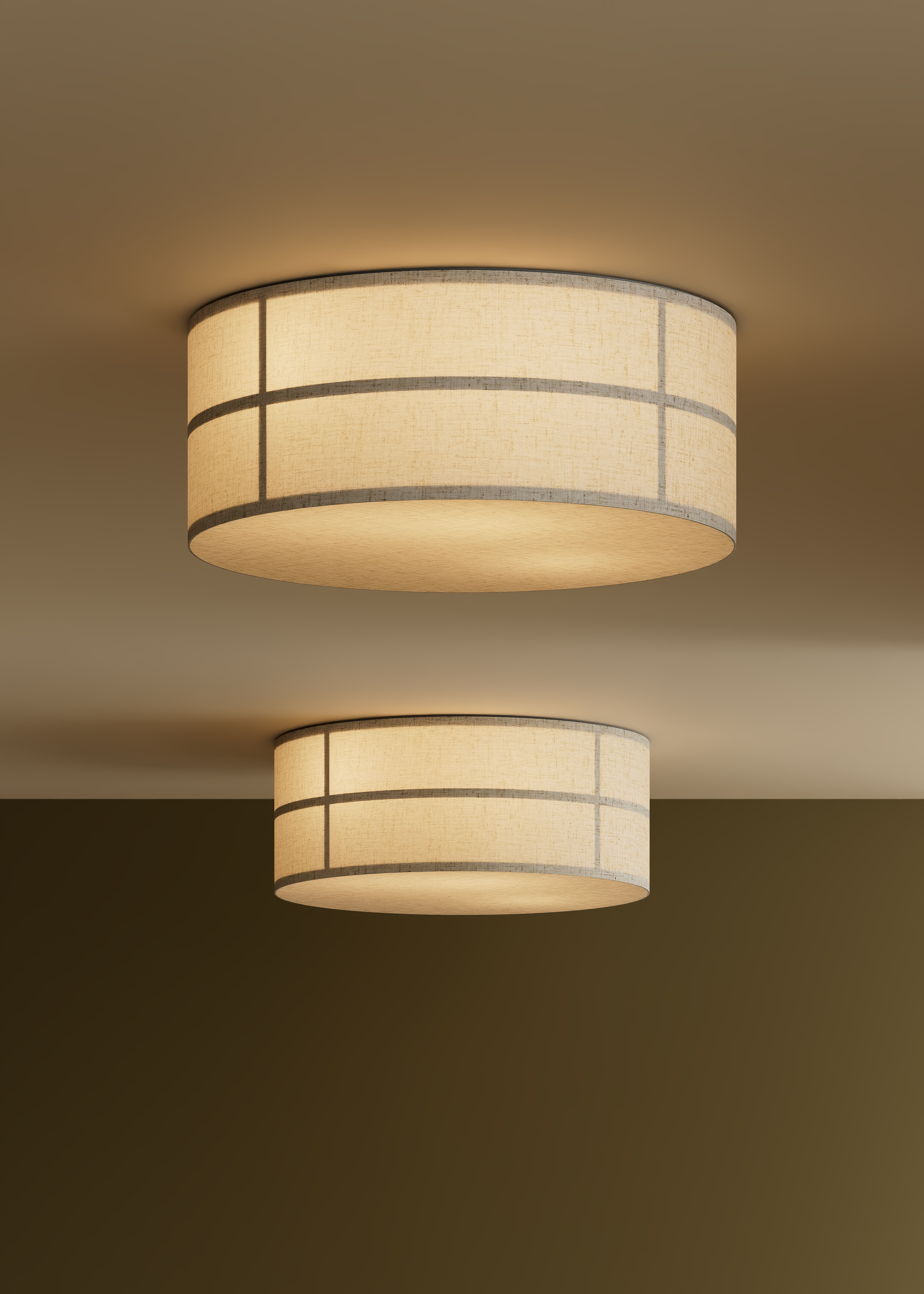 HASHIRA fabric ceiling lamp