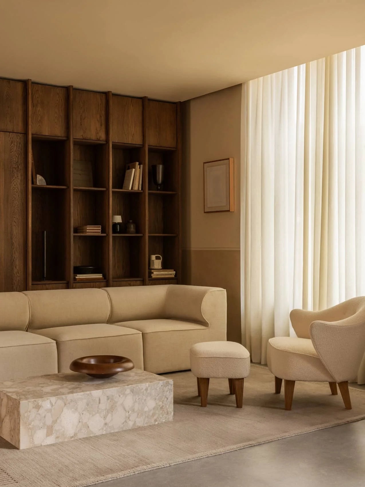 Modulares 3-Sitzer Sofa EAVE jasminbeige