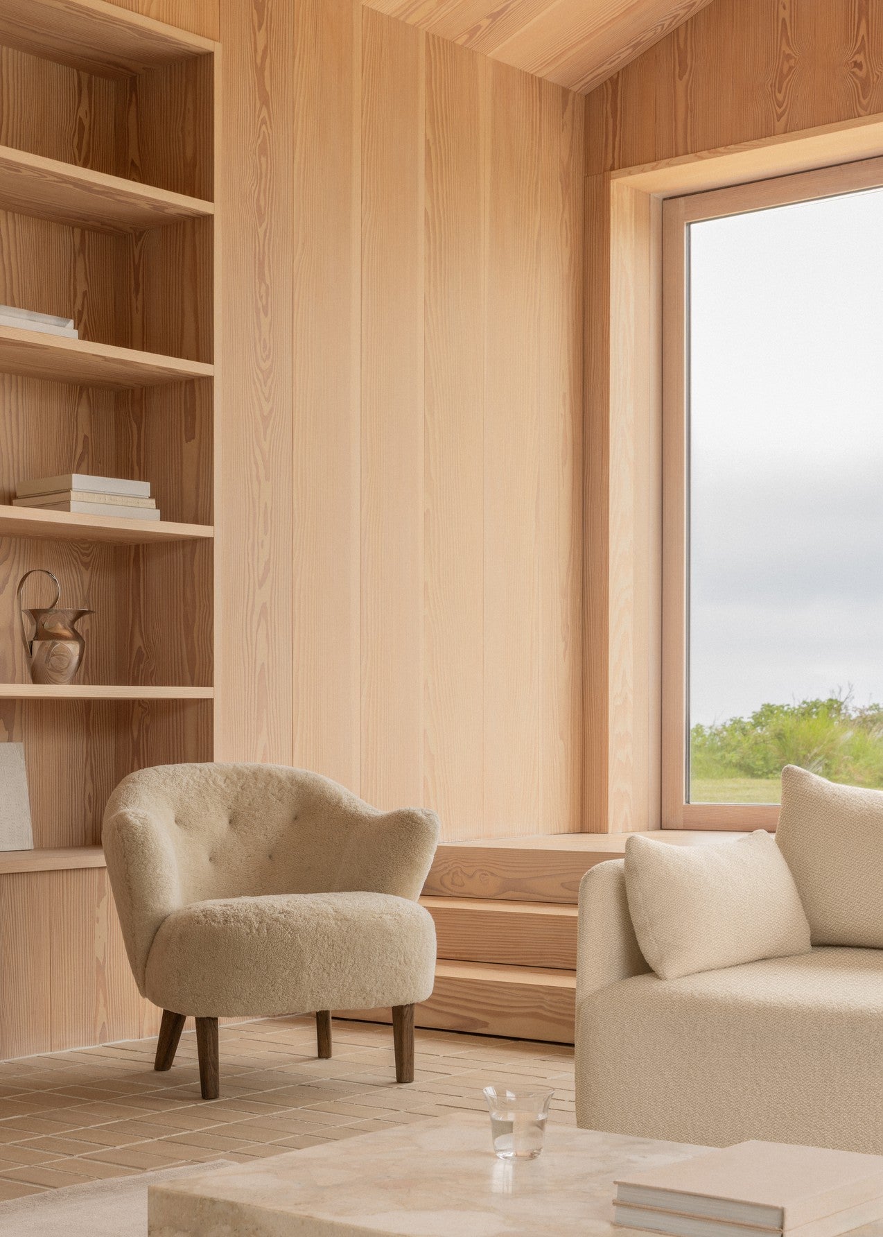 OFFSET mustard armchair