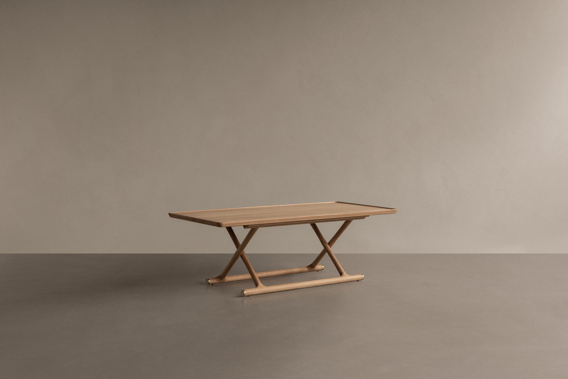 JÄGER walnut wood coffee table