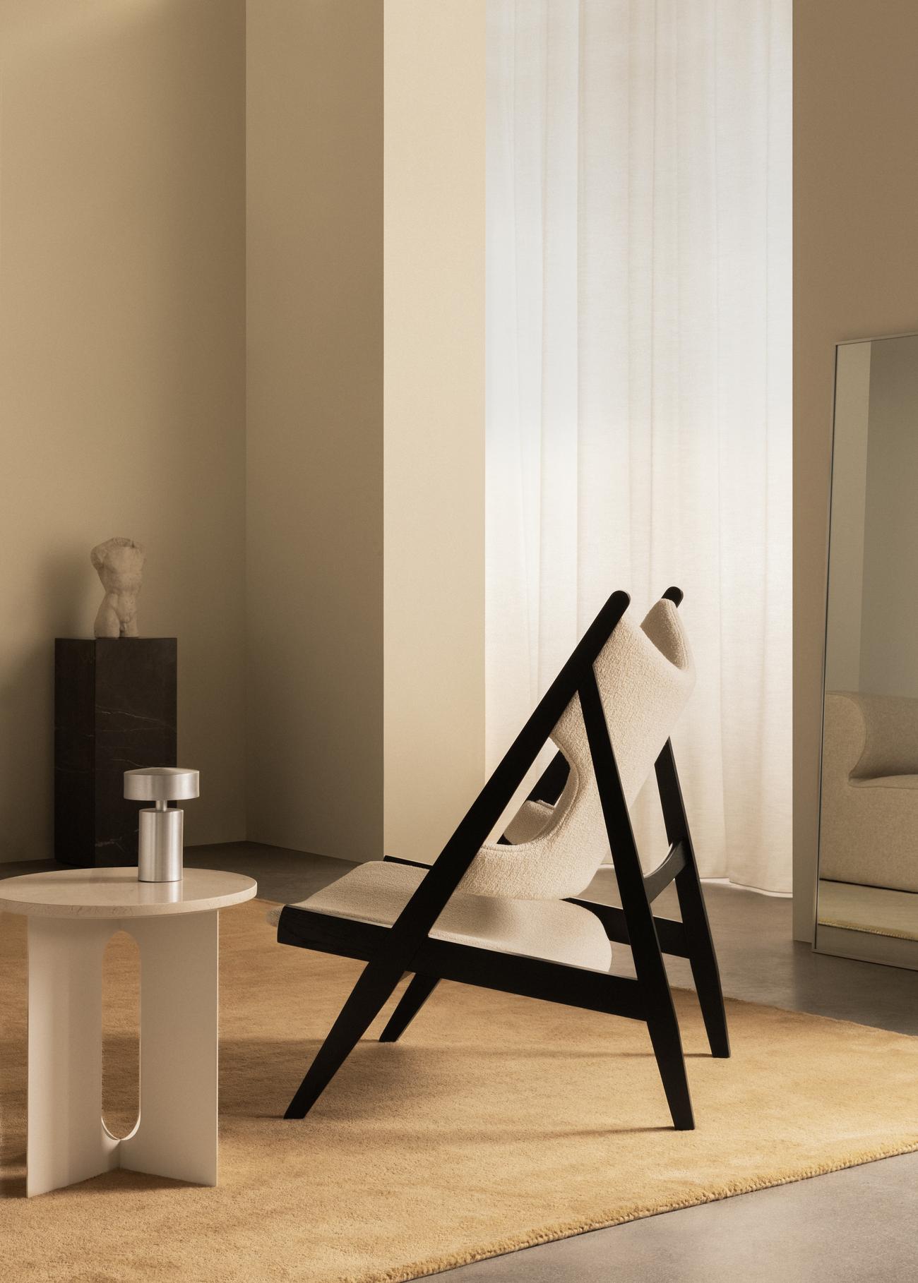 Portable lamp COLUMN polished aluminum