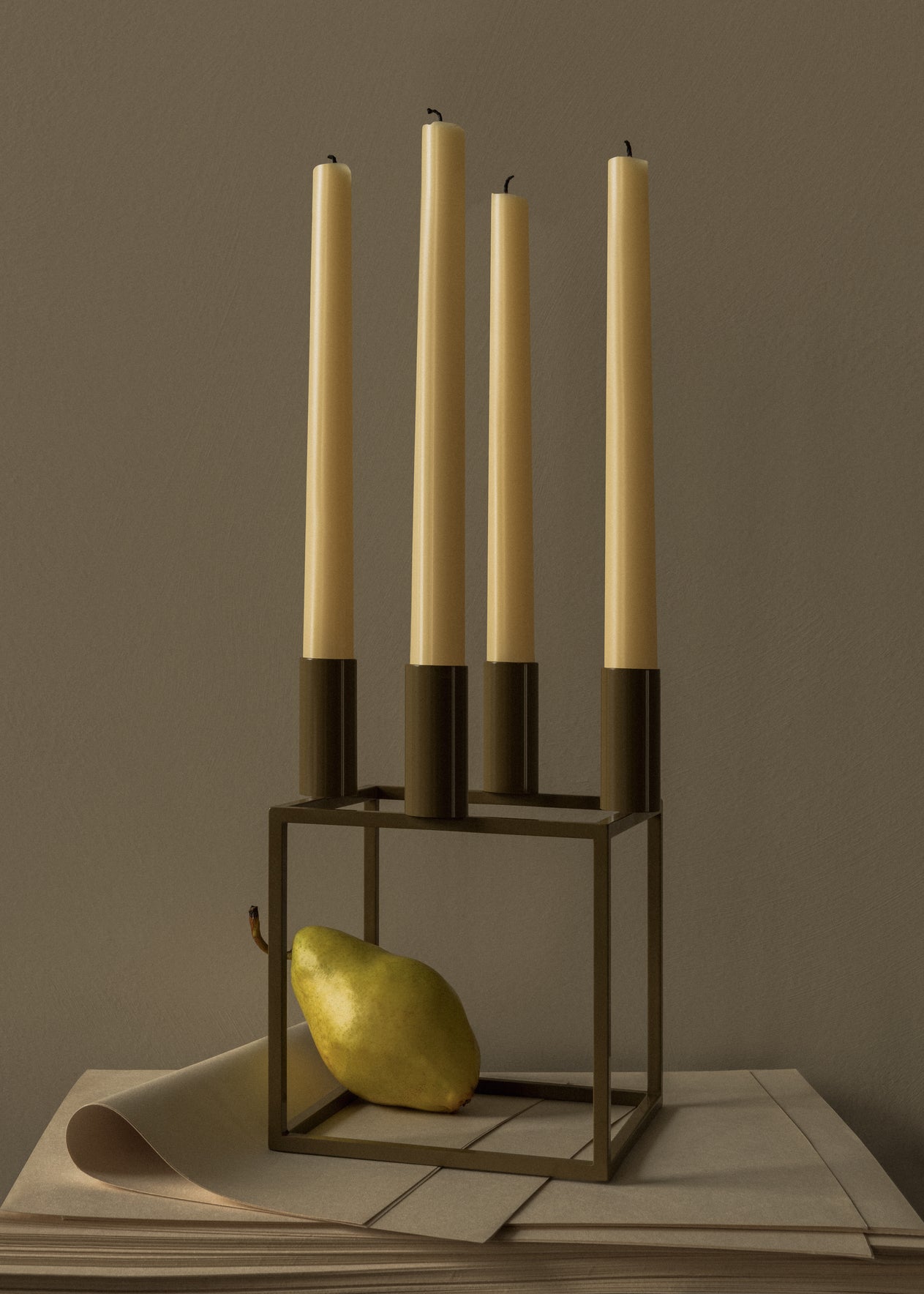 KUBUS Brown Candle Holder