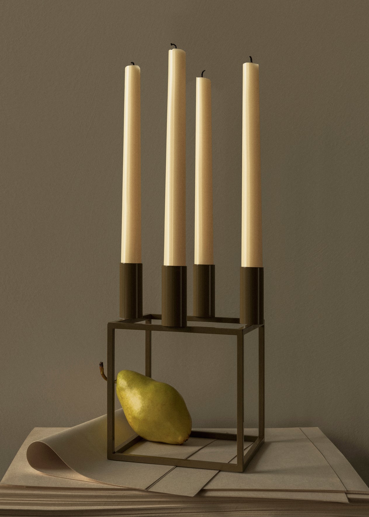 Kerzenhalter KUBUS weiß