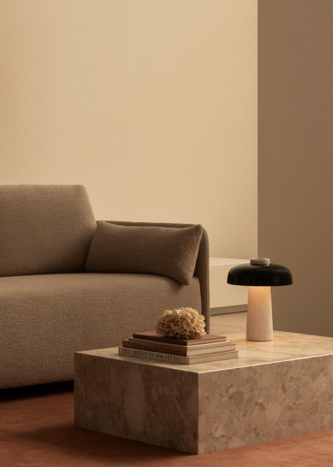 Sofa with sleeping function 3-seater OFFSET cream