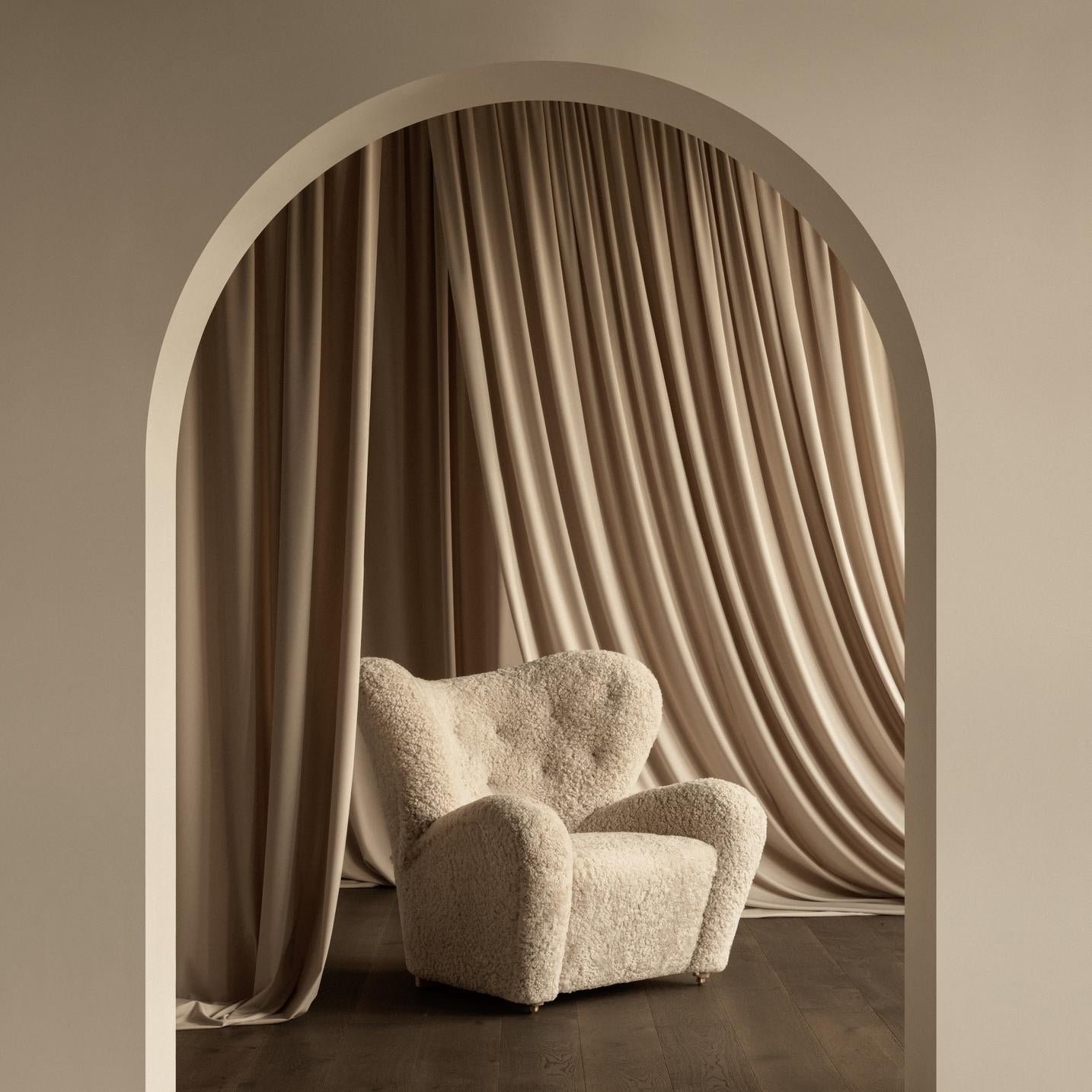 THE TIRED MAN Armchair Cream Boucle