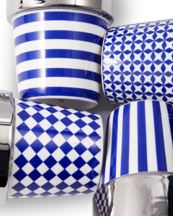 Set van AUNTY mokken donkerblauw