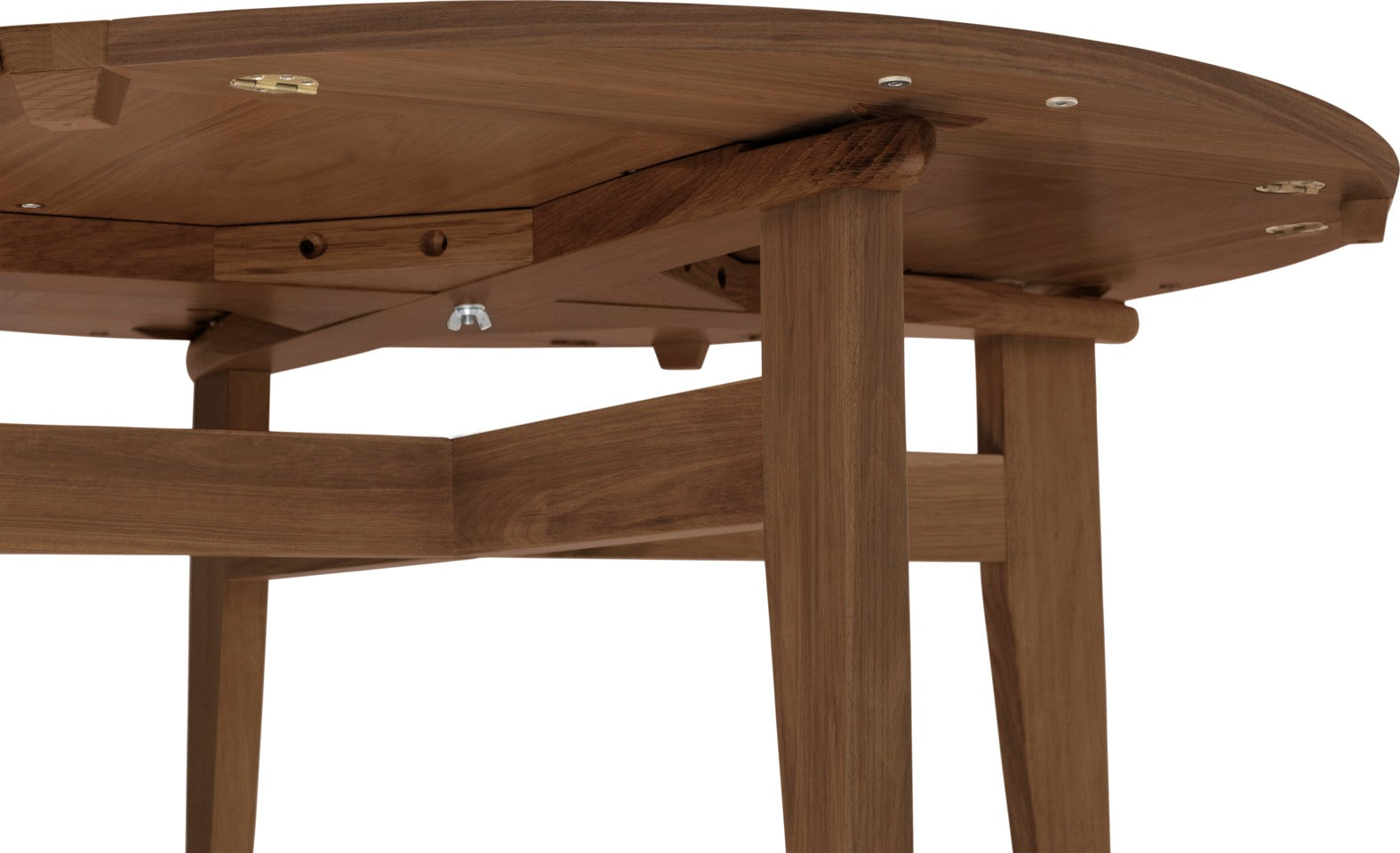 Uittrekbare tafel B-TABLE van notenhout