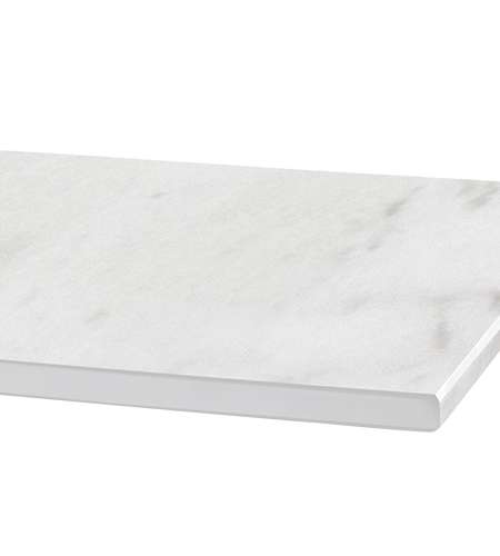 BAGUETTE Tisch mit weißem Aluminiumgestell