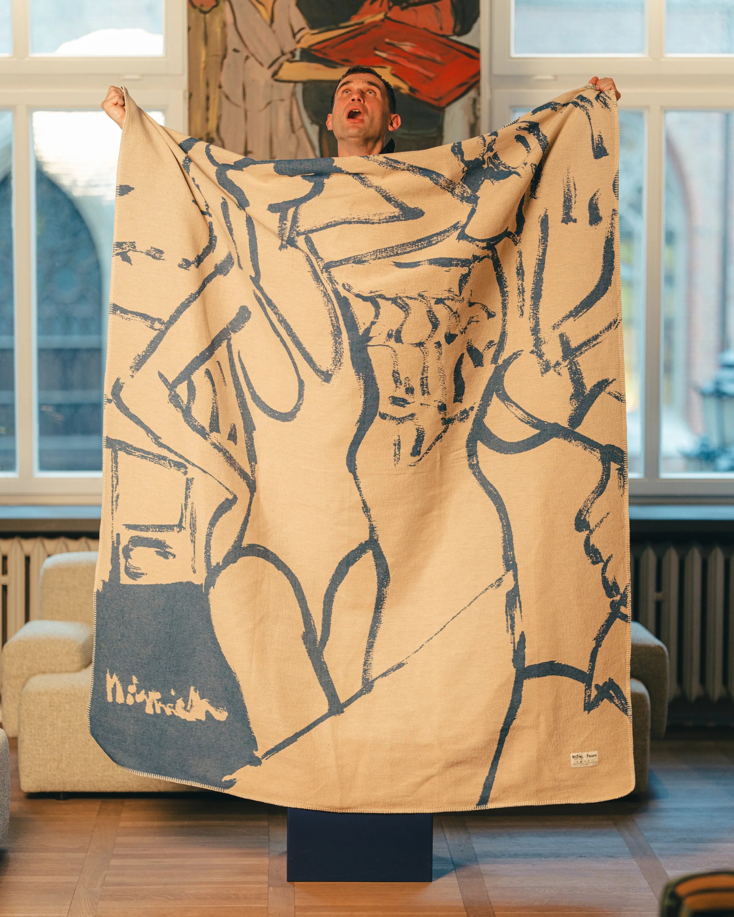 Koc M. Żytniak x Feum sandbeige und meeresblau