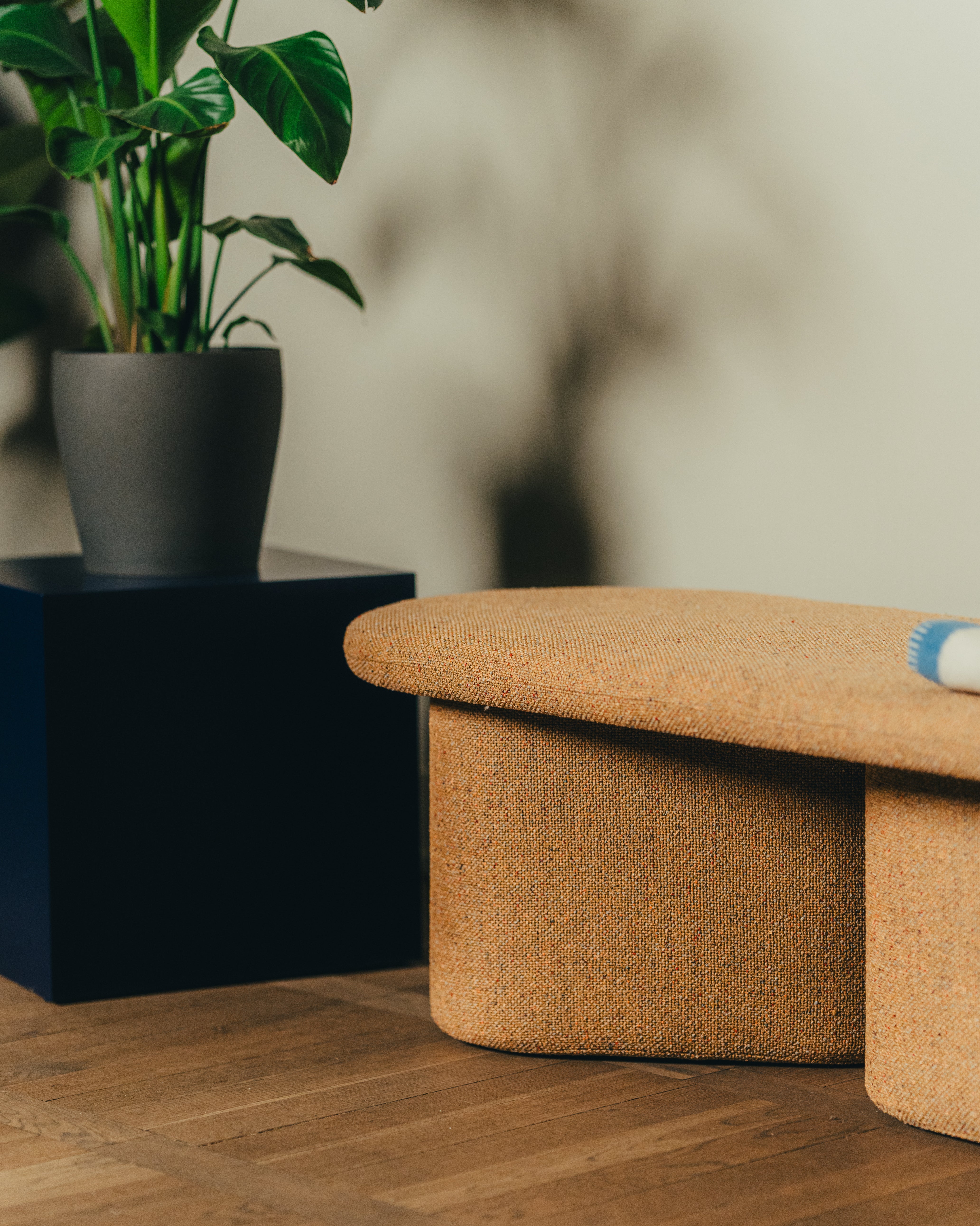 OVO Bank in herbstlichem Orange