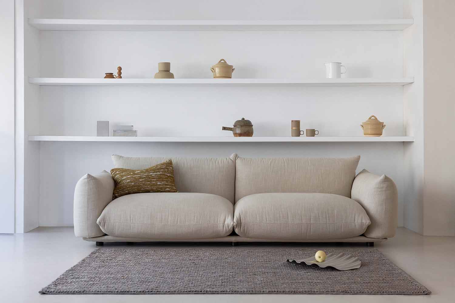 Vloerkleed CRAFT PLAIT donkergrijs