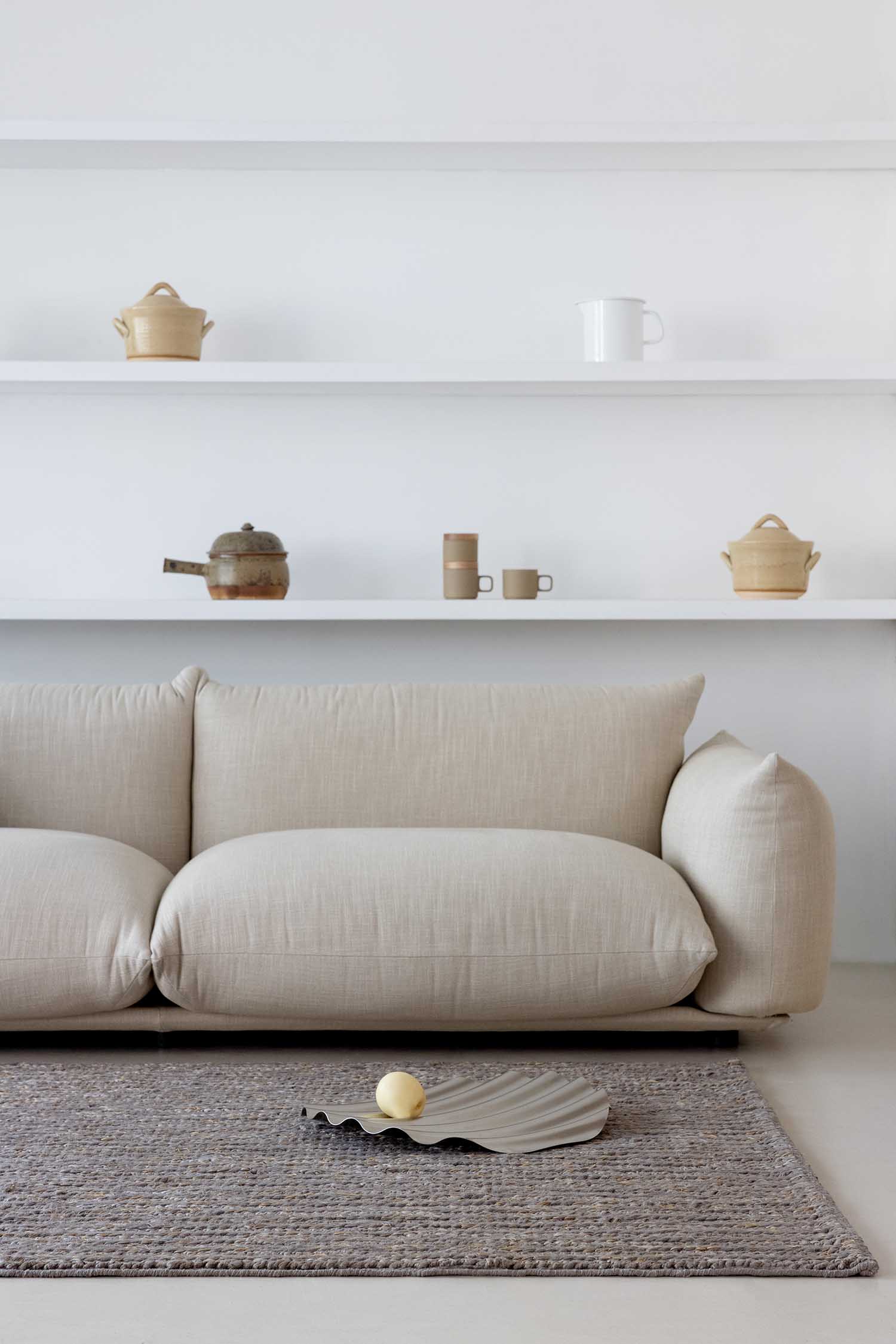 Vloerkleed CRAFT PLAIT donkergrijs