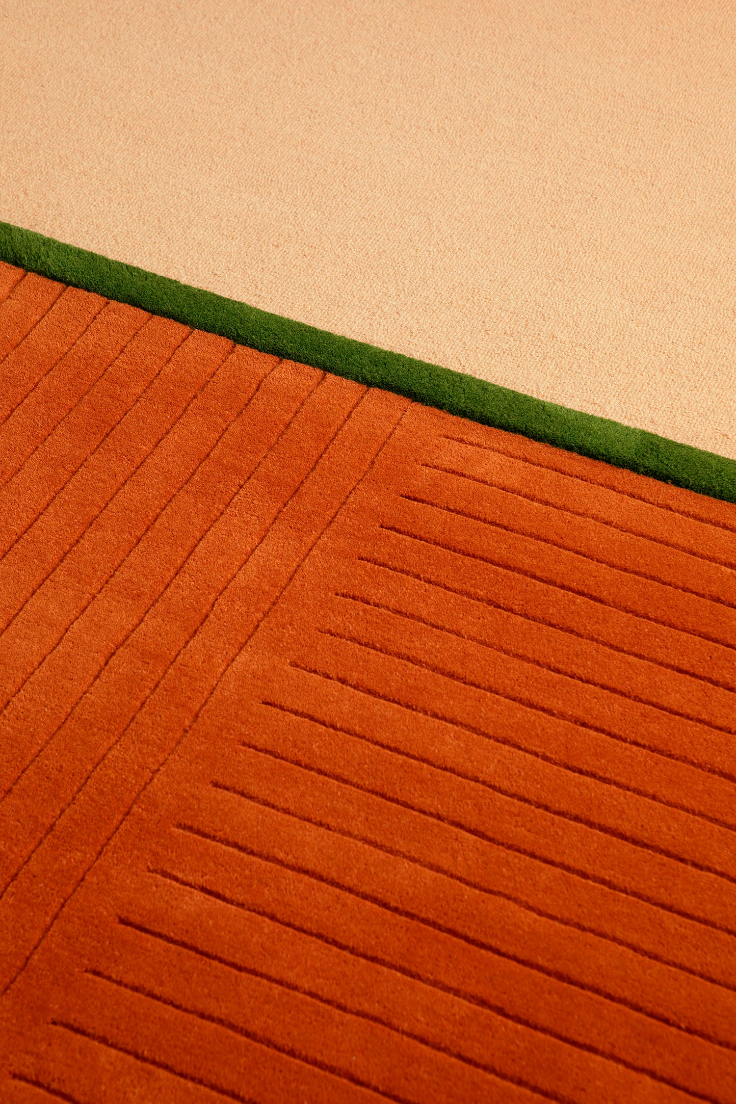 Teppich DECOR RHYTHM orange mit beige und grün