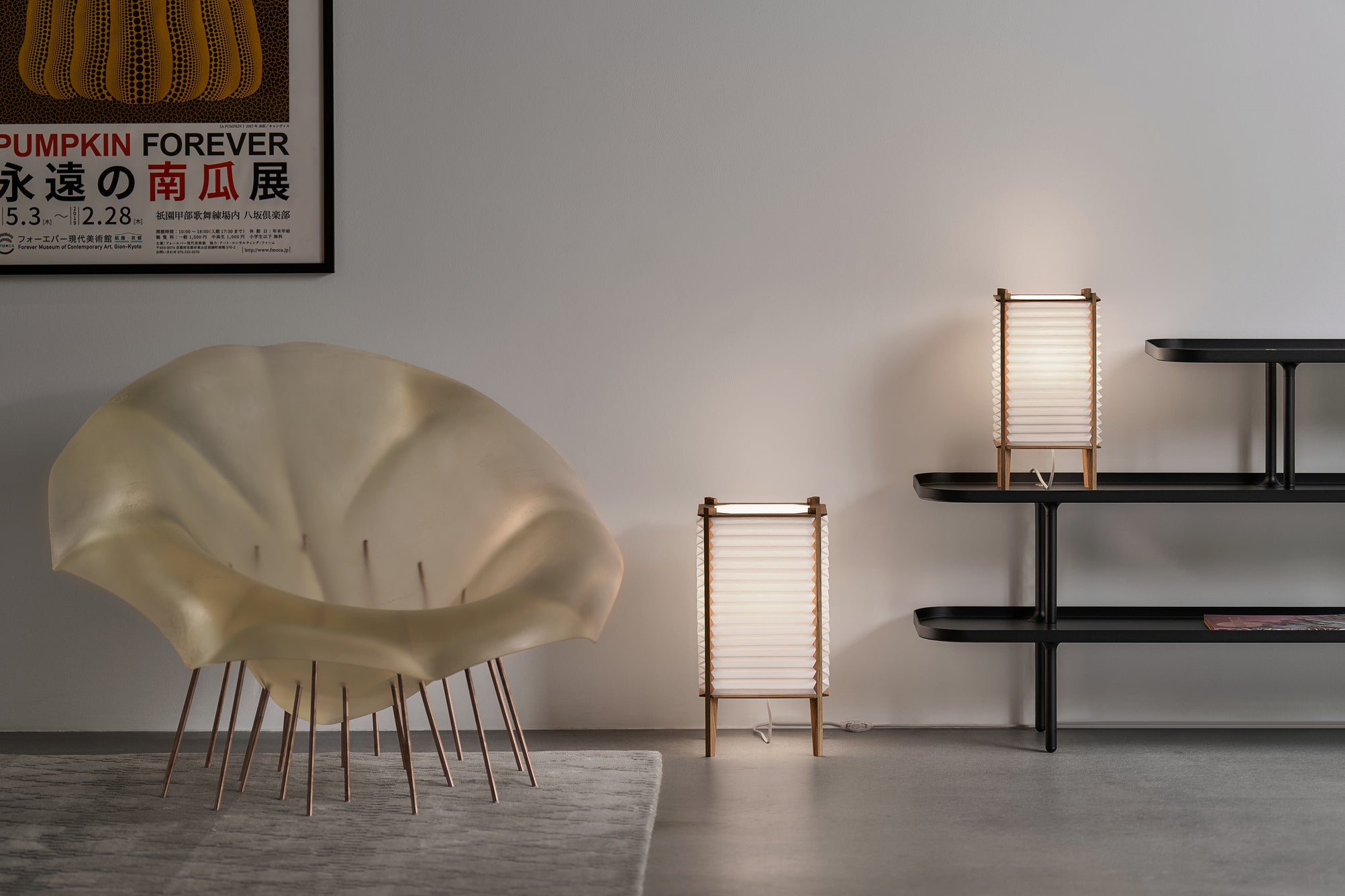 Table Lamp MODEL 303 BEE HIVE white