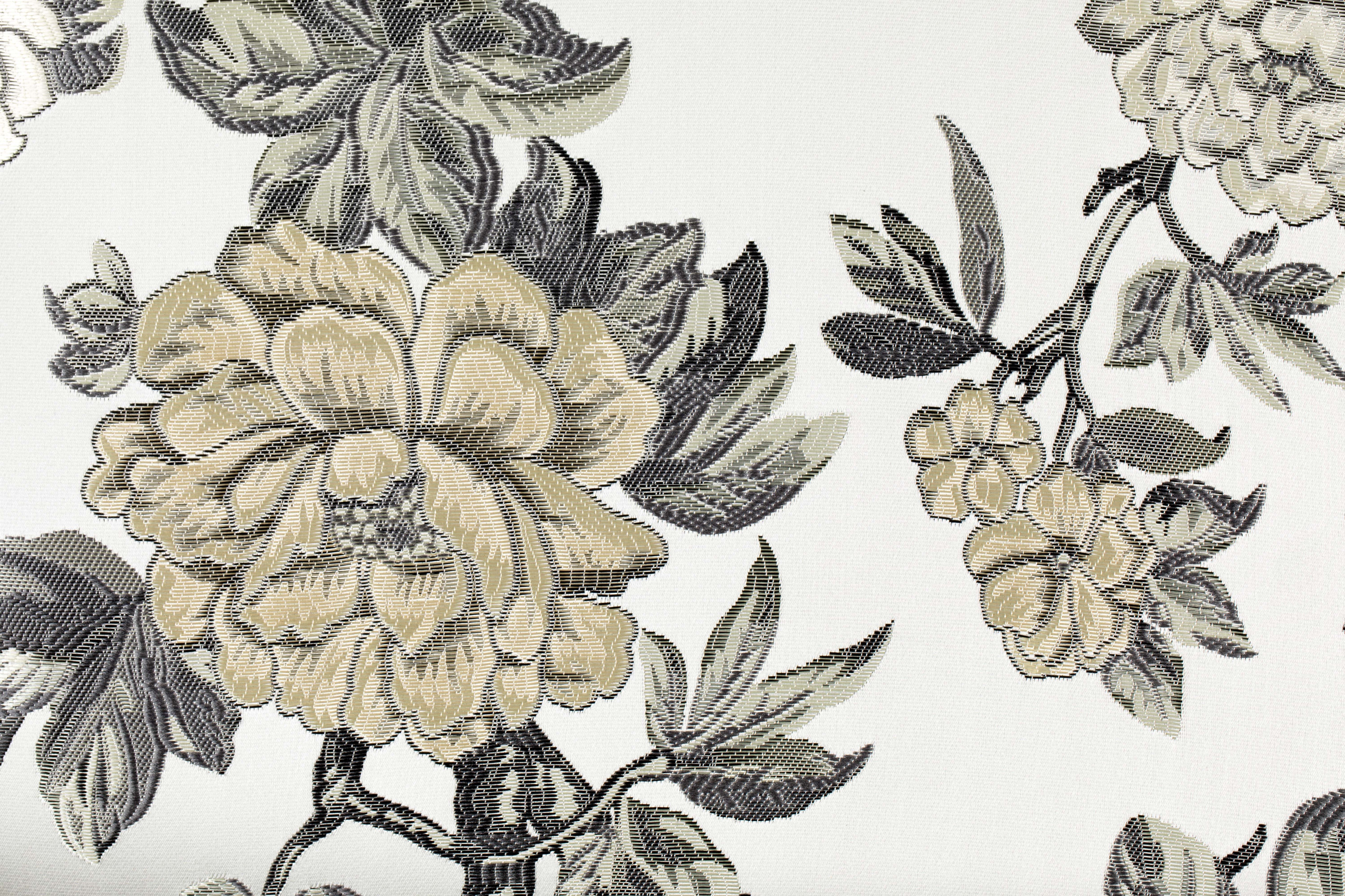 Stuhl KISS THE FROGGY gebrochenes Weiß mit floralem Muster